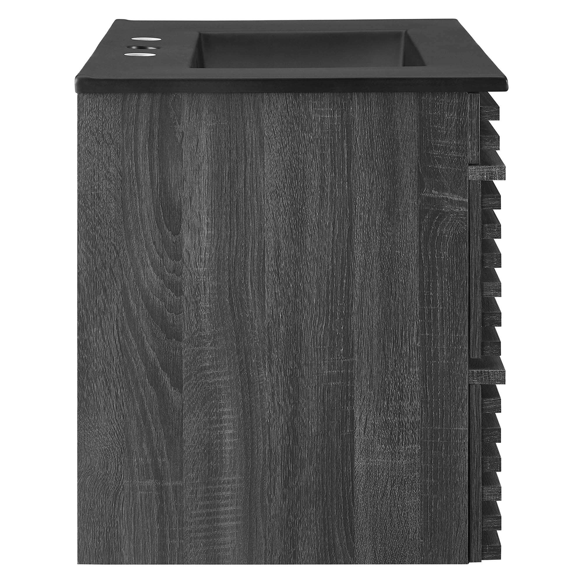 Render Wall-Mount Bathroom Vanity with Black Basin Included