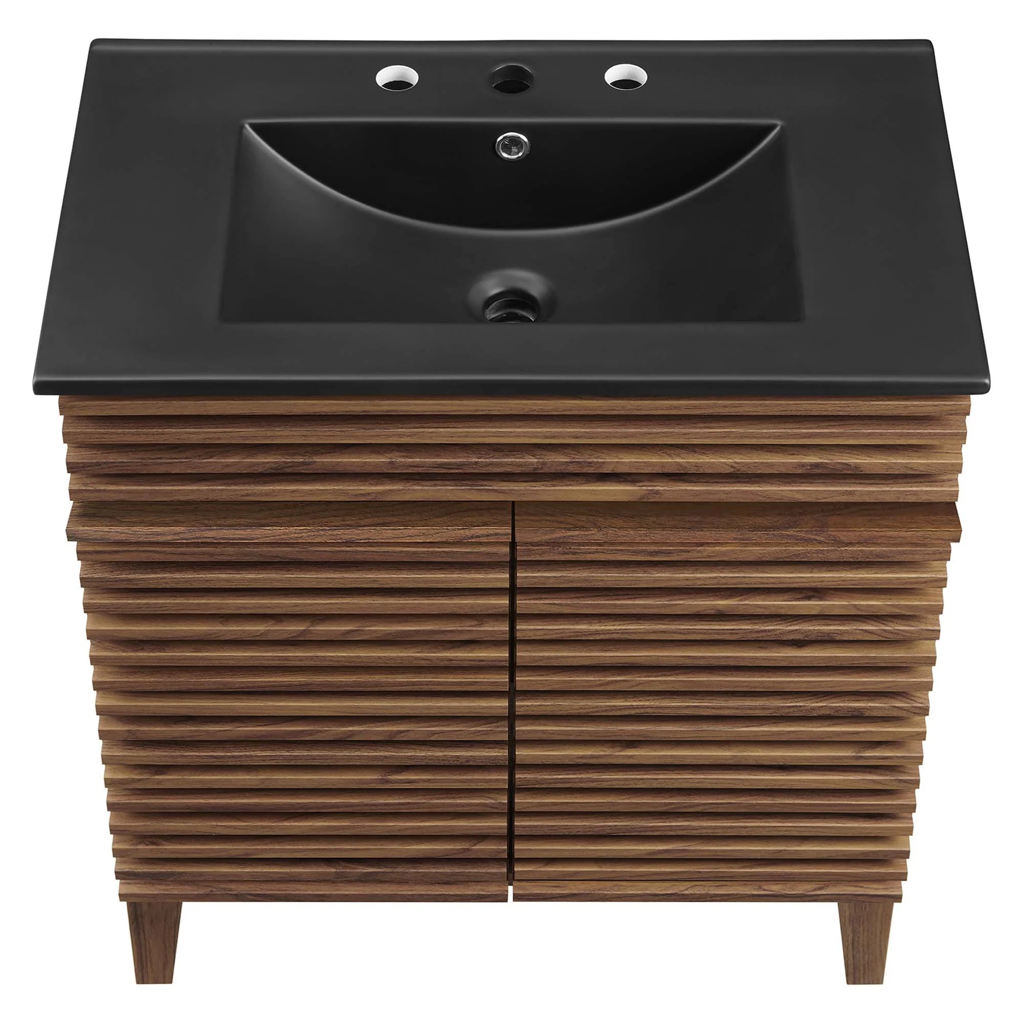 Render Bathroom Vanity with Black Basin Included