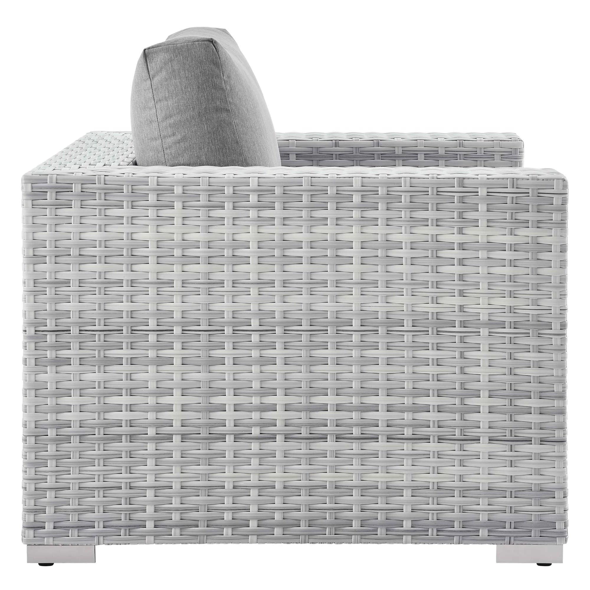 Convene 4-Piece Outdoor Patio Set in Light Gray Gray