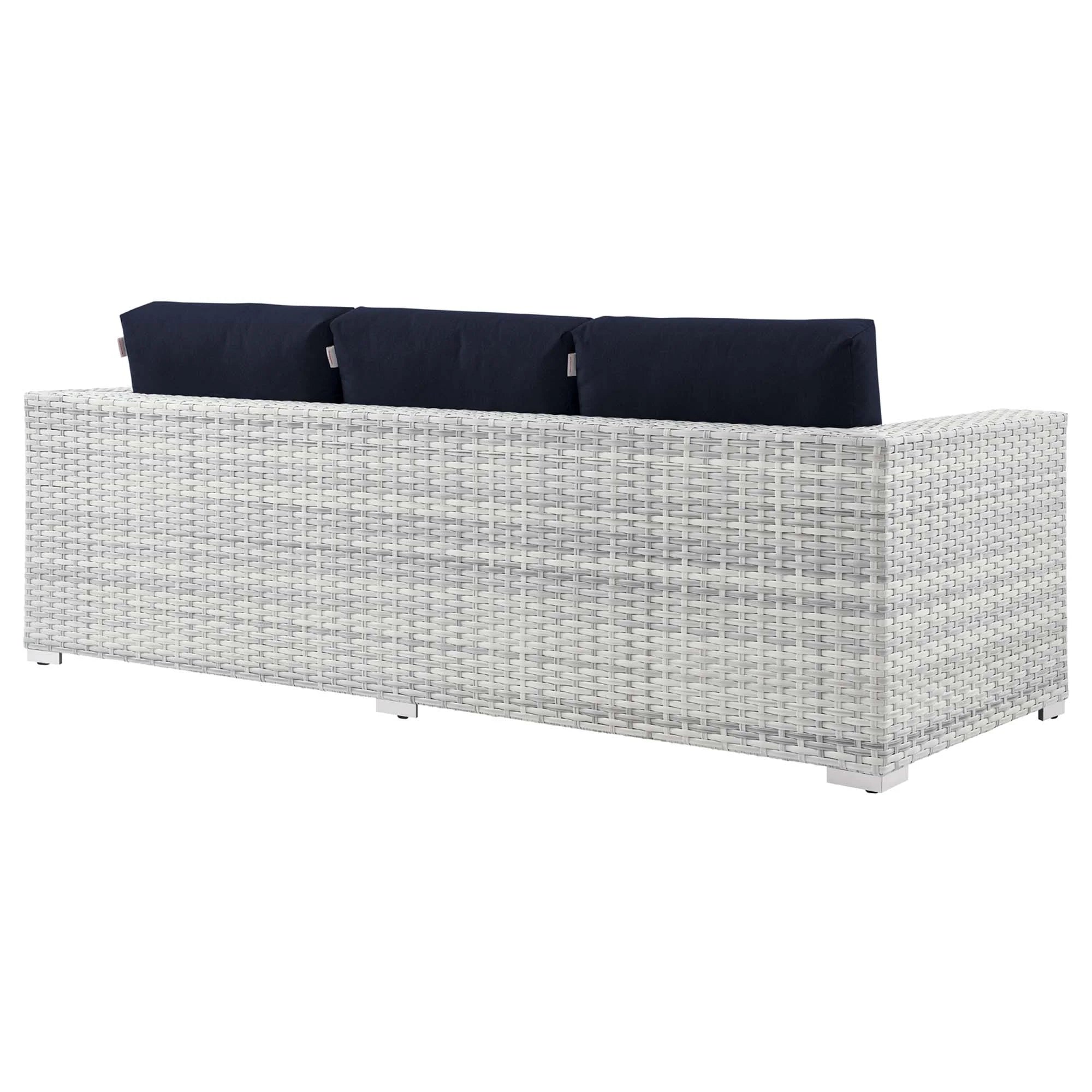 Convene 4-Piece Outdoor Patio Set in Light Gray Navy