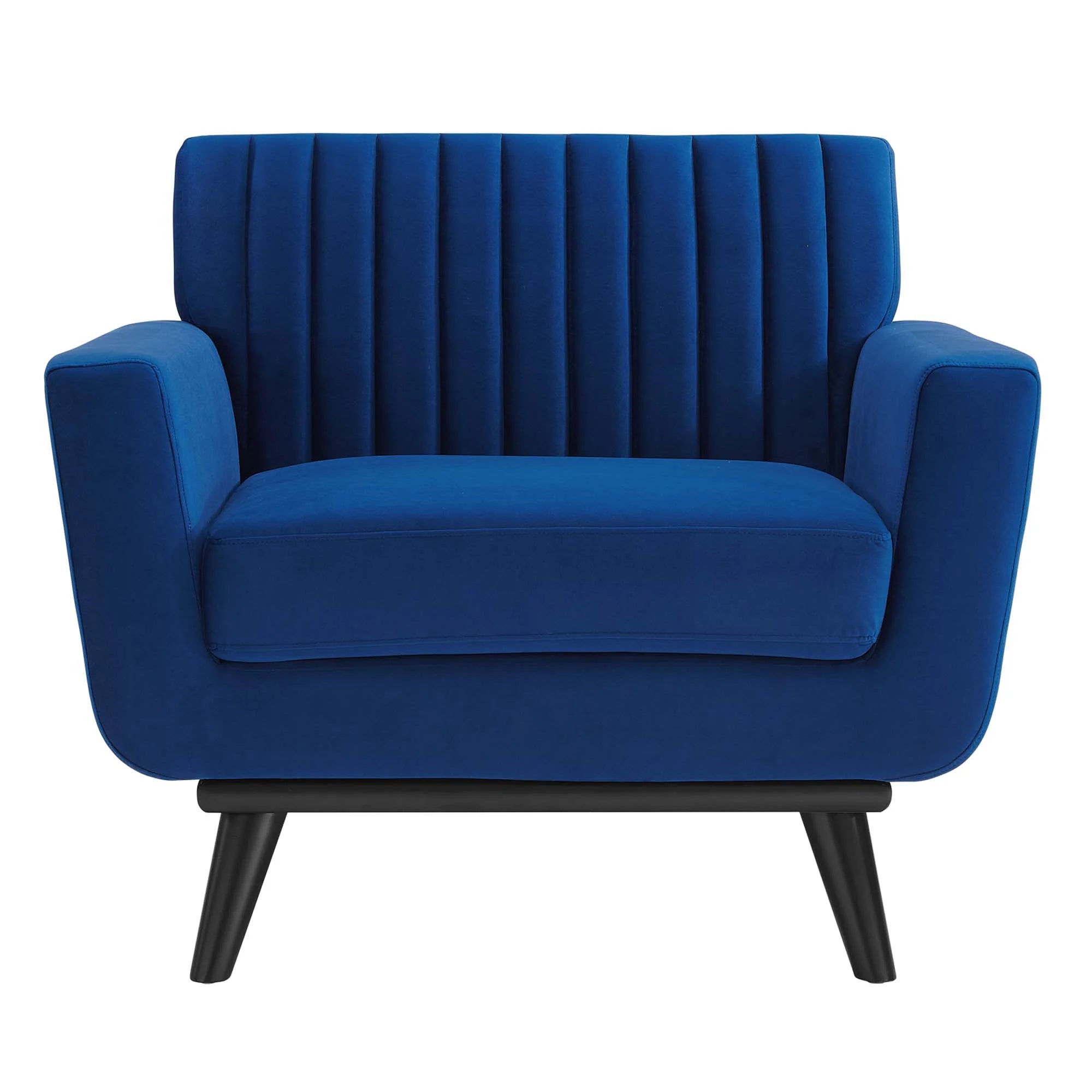 Fauteuil capitonné en velours haute performance Engage Channel