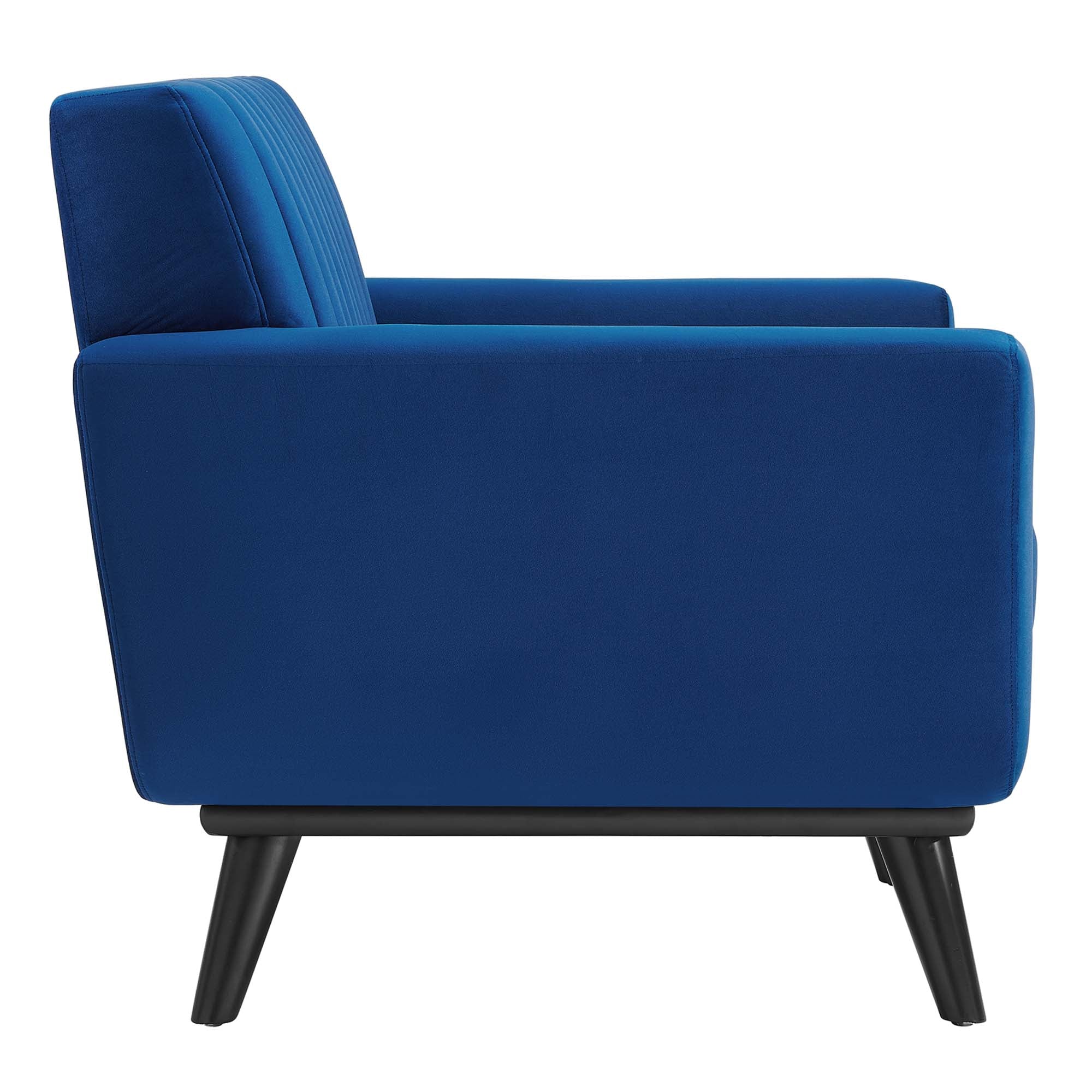 Fauteuil capitonné en velours haute performance Engage Channel