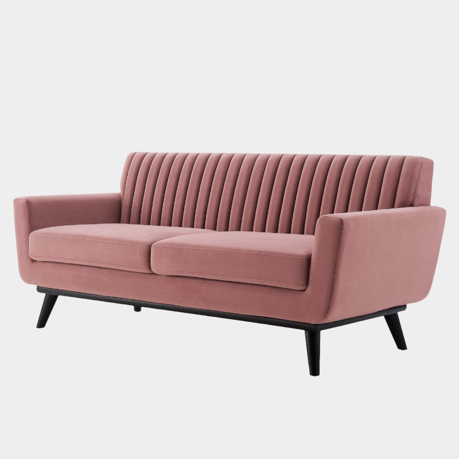 Gage Channel Tufted Fabric Sofa