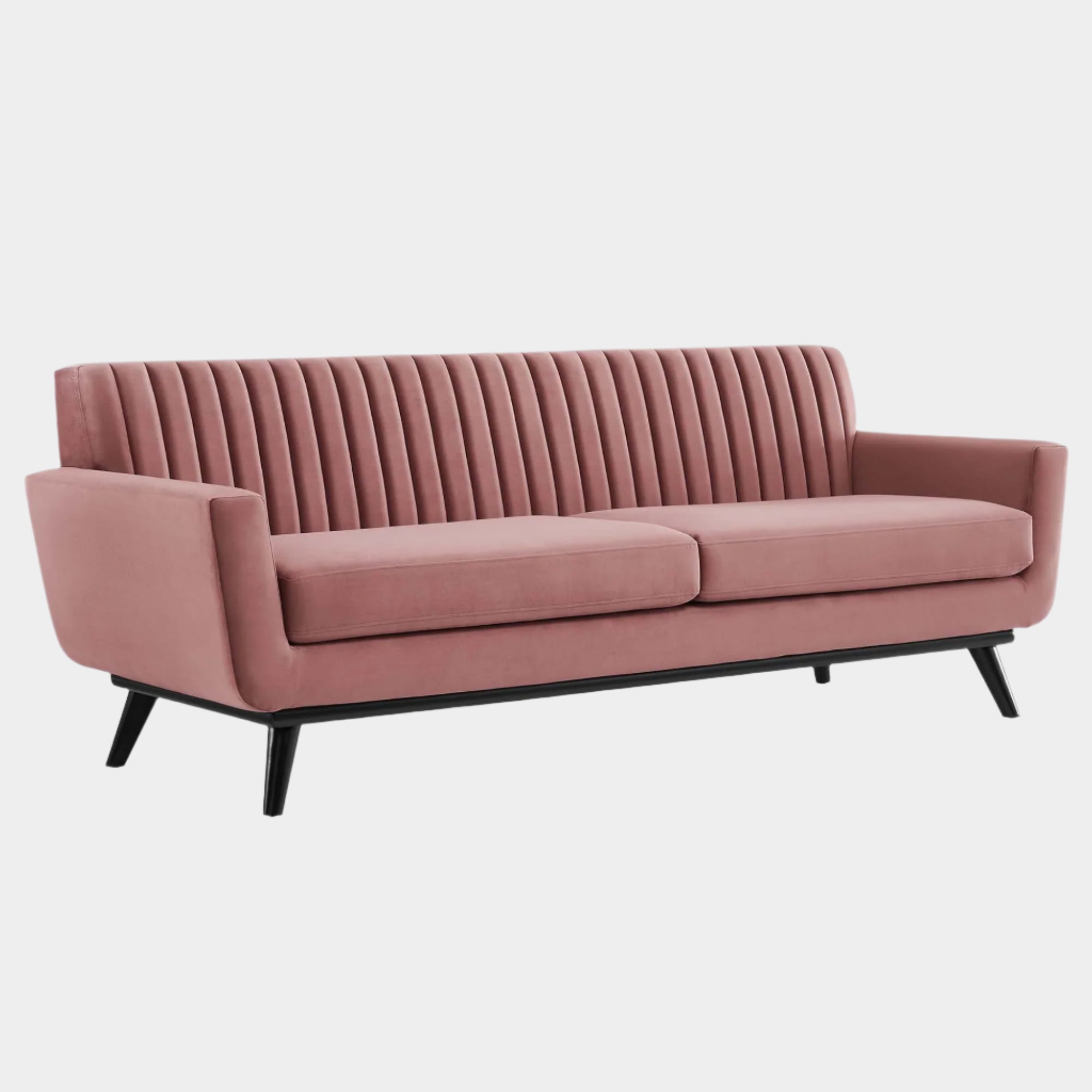 Engage Channel Tufted Performance Velvet Sofa