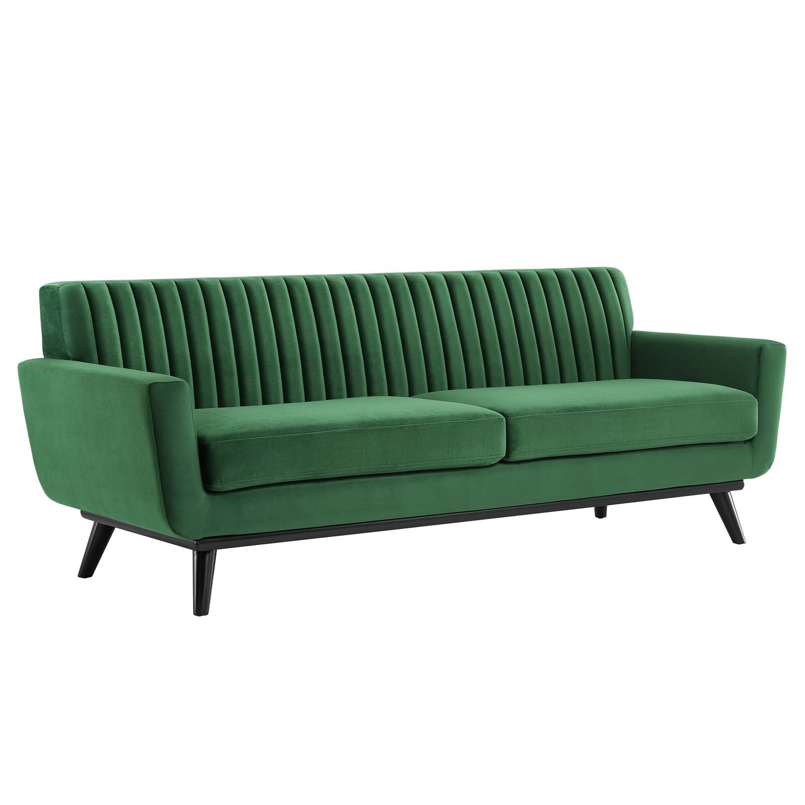 Gage Channel Tufted Velvet Sofa