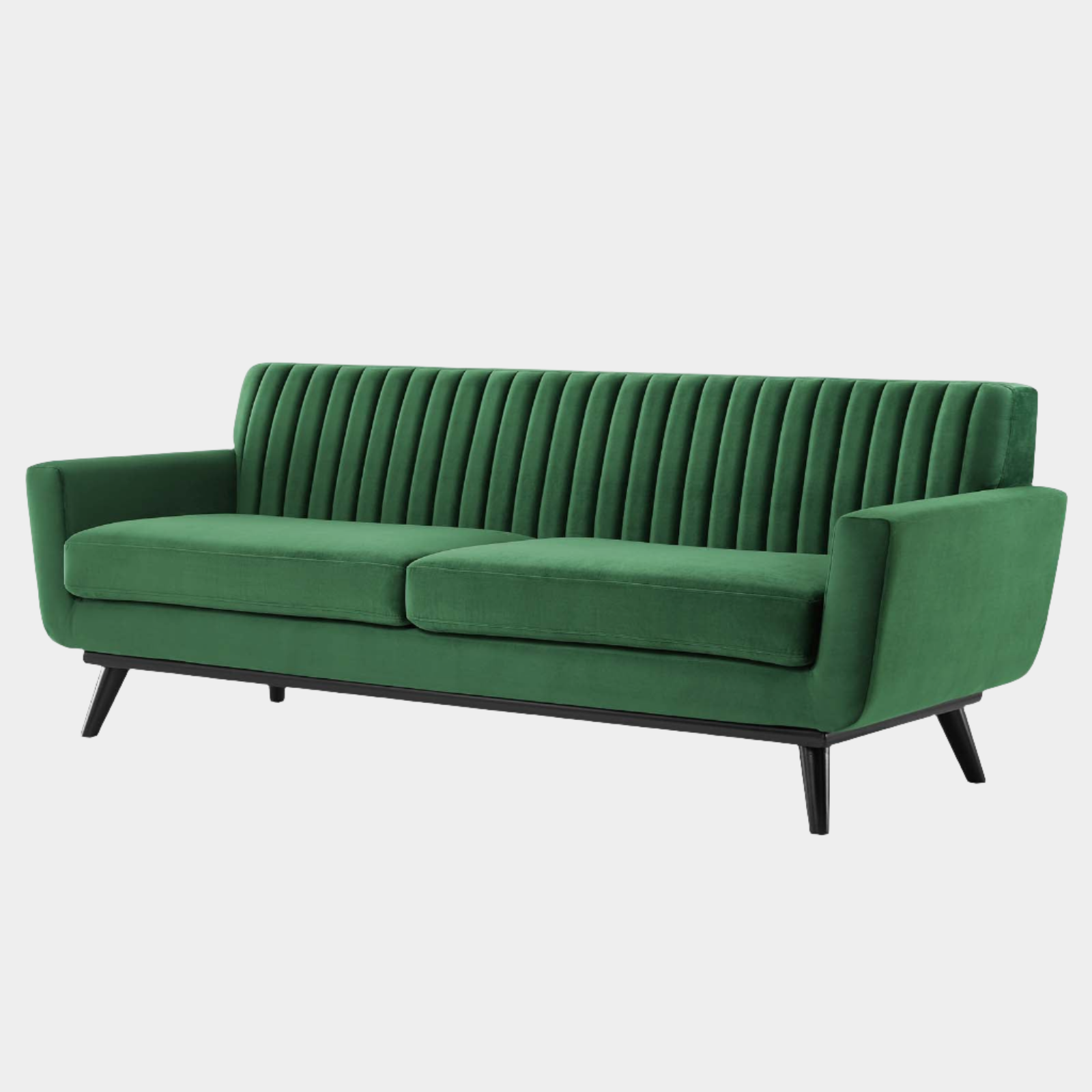 Gage Channel Tufted Velvet Sofa