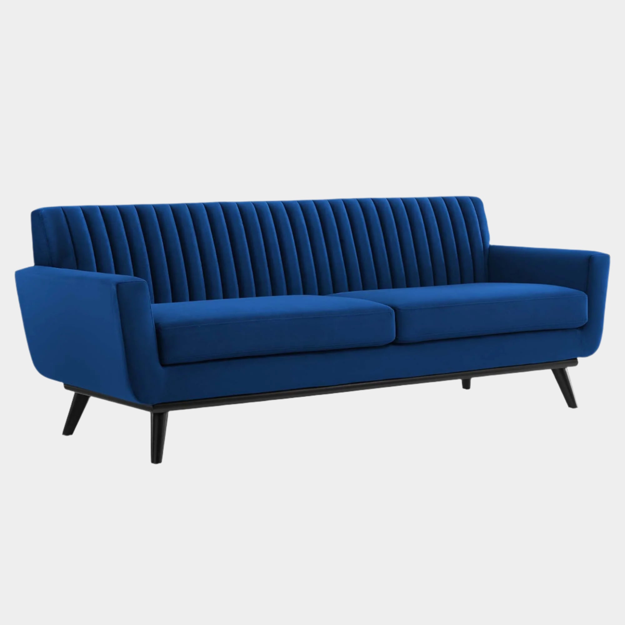 Engage Channel Tufted Performance Velvet Sofa