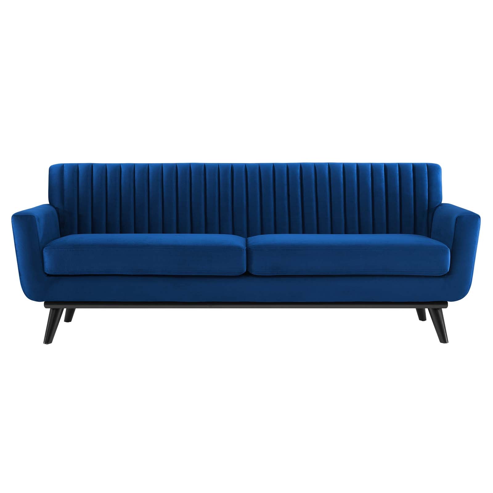 Gage Channel Tufted Velvet Sofa