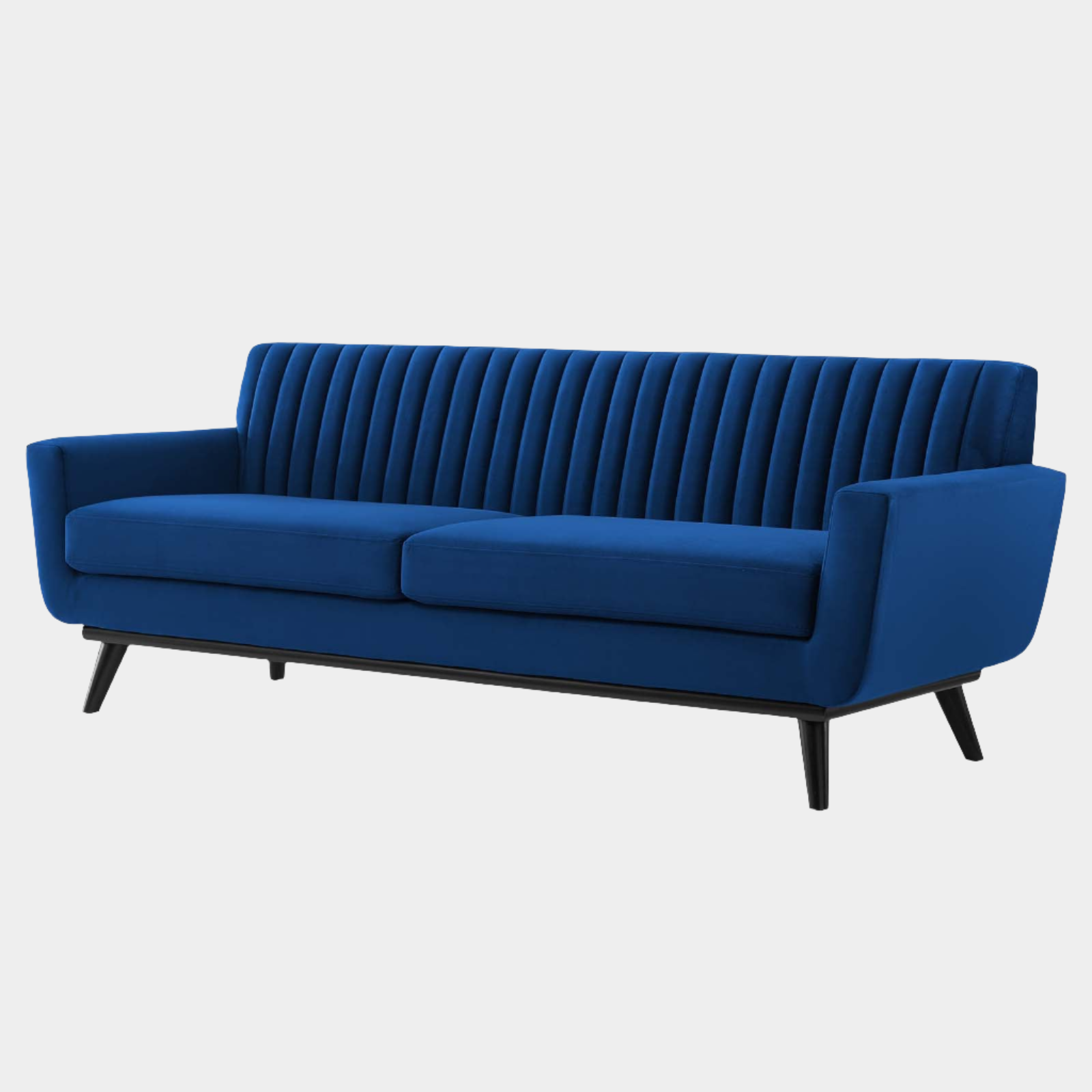 Gage Channel Tufted Velvet Sofa