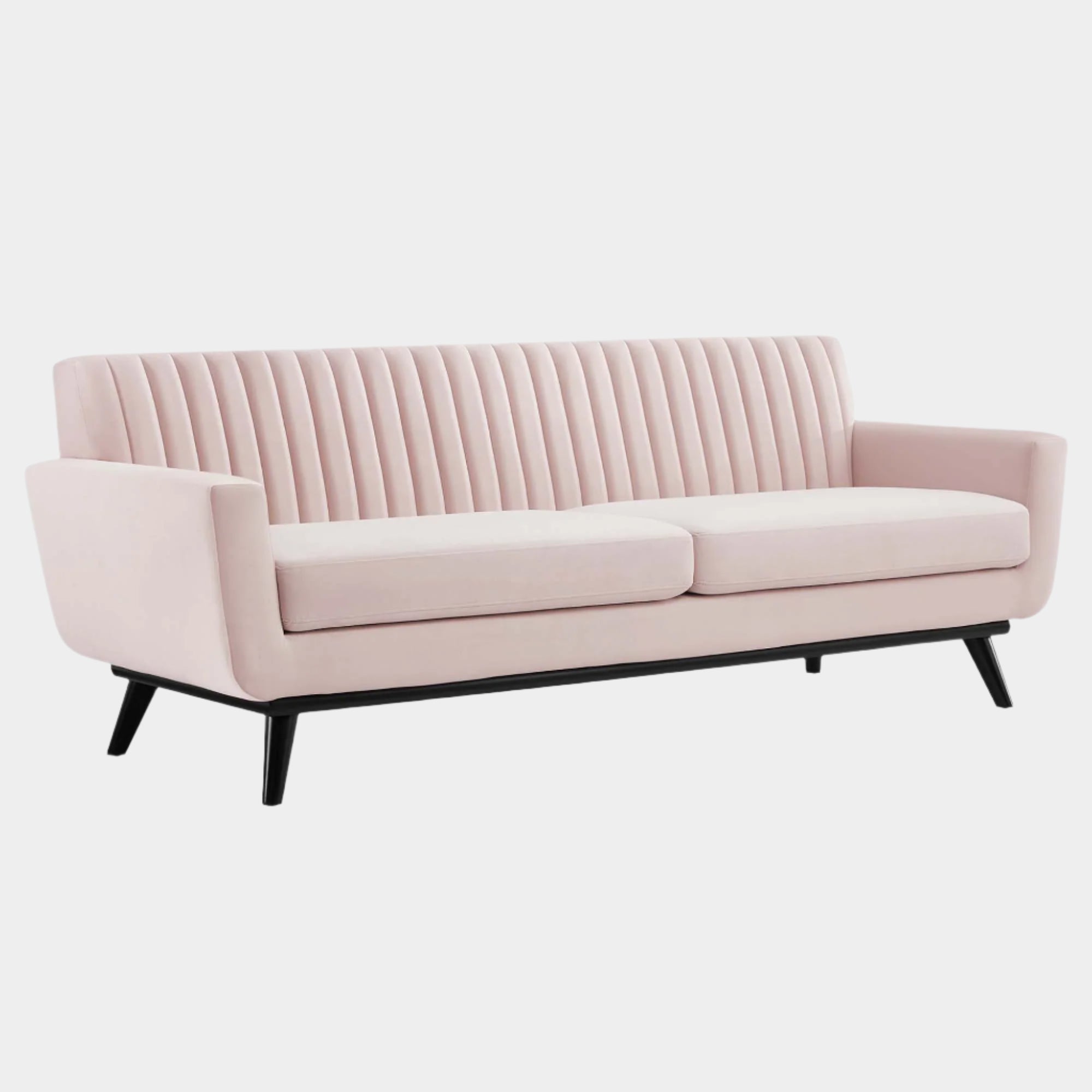 Engage Channel Tufted Performance Velvet Sofa