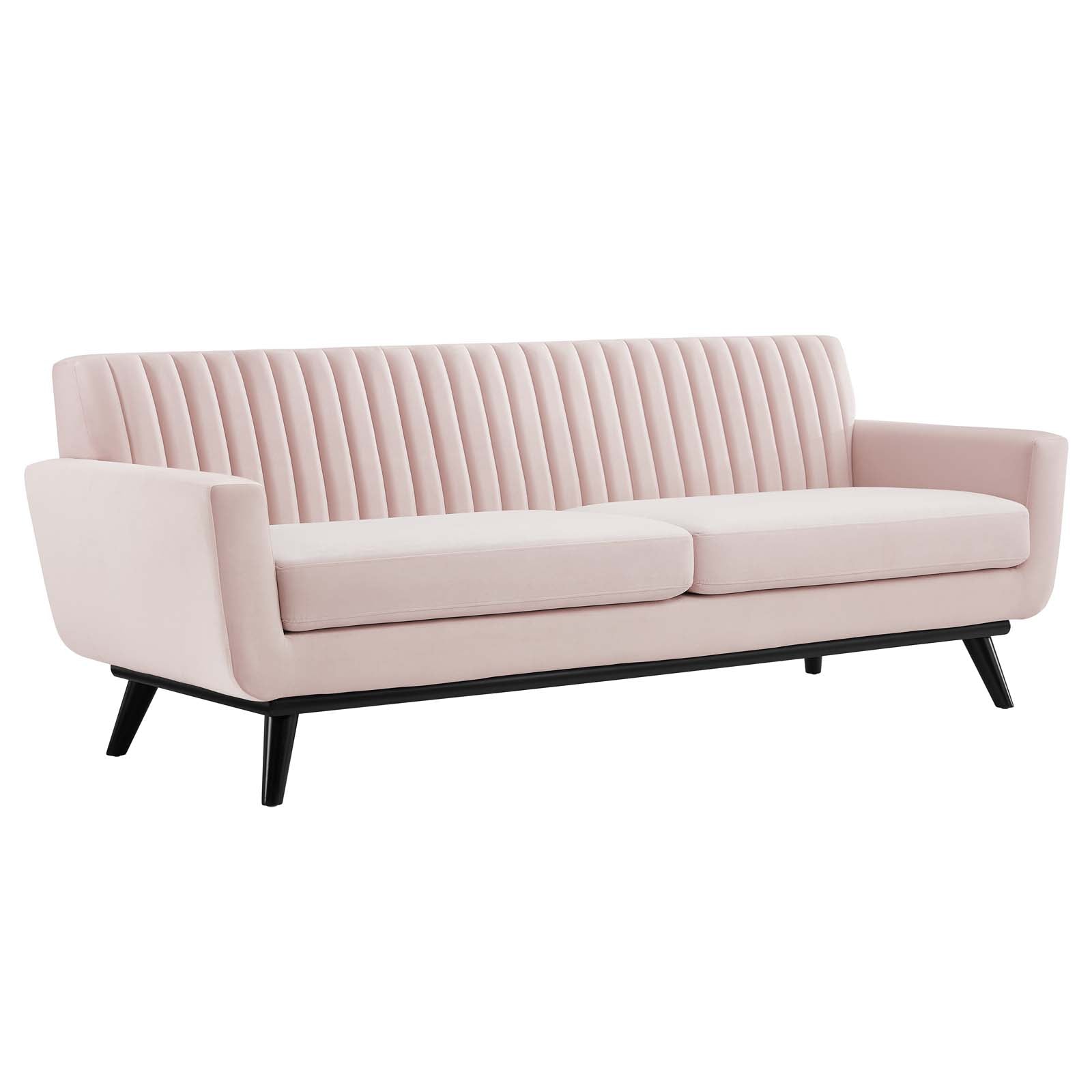 Gage Channel Tufted Velvet Sofa