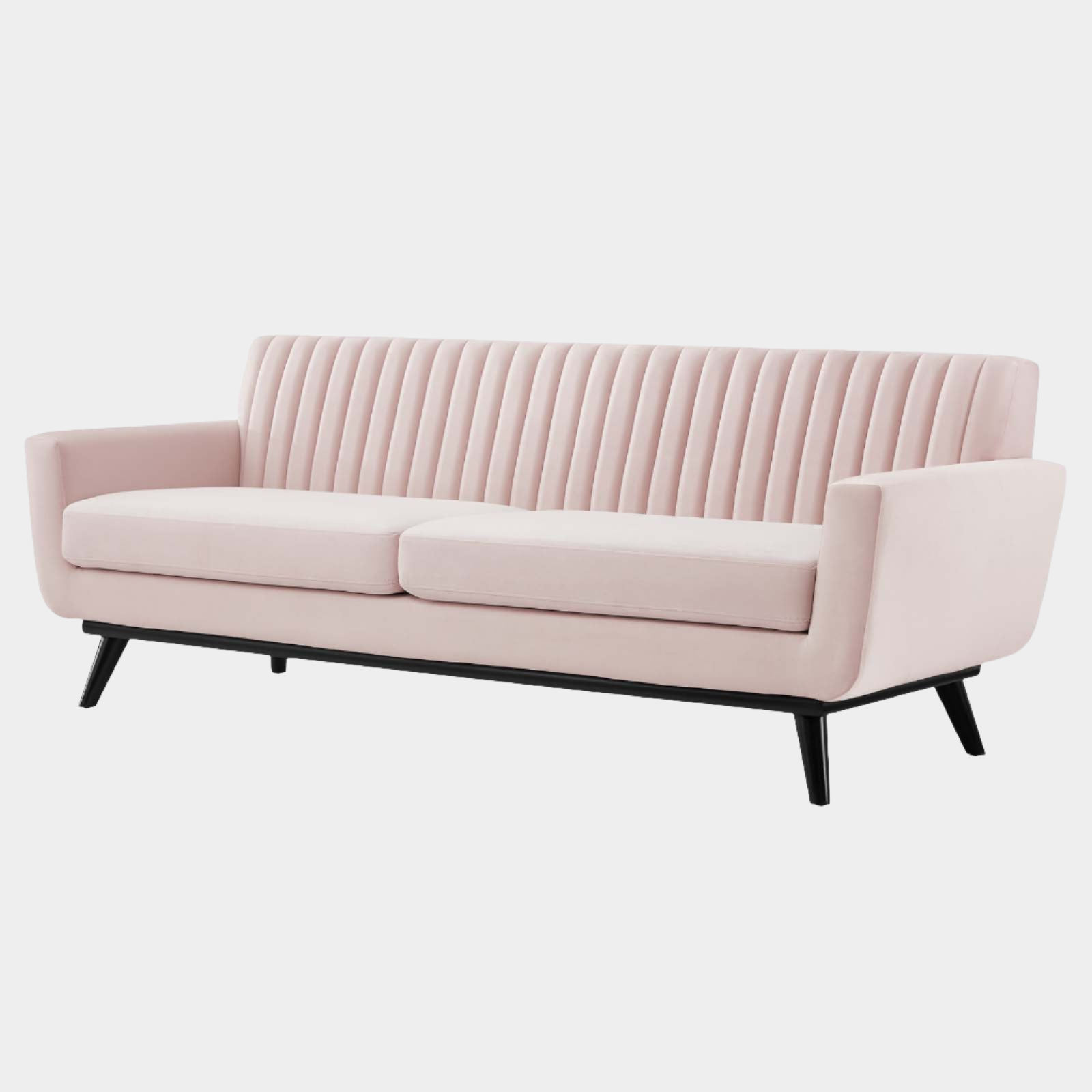 Gage Channel Tufted Velvet Sofa