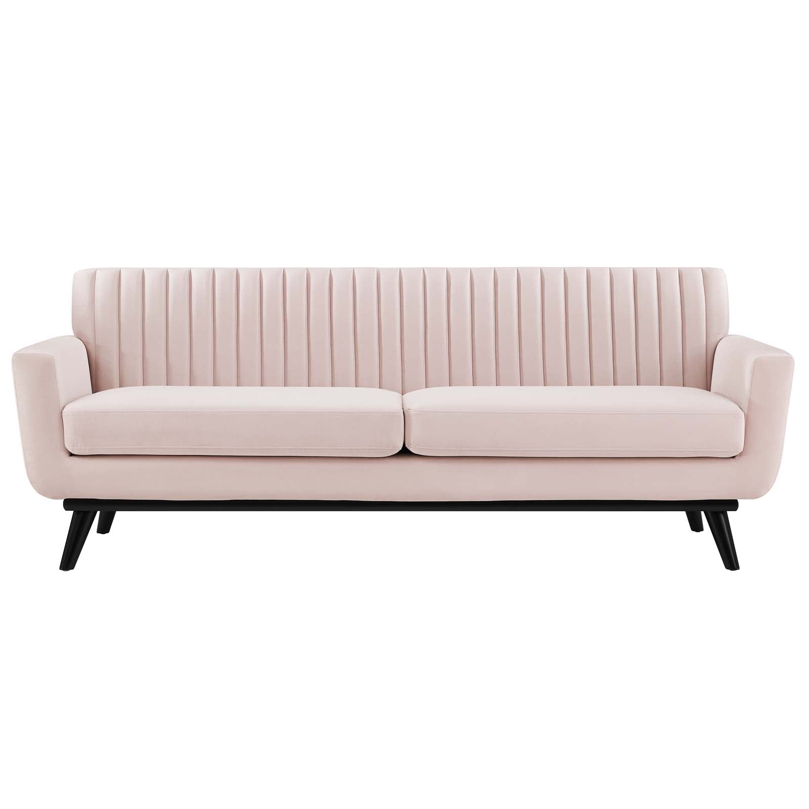 Gage Channel Tufted Velvet Sofa