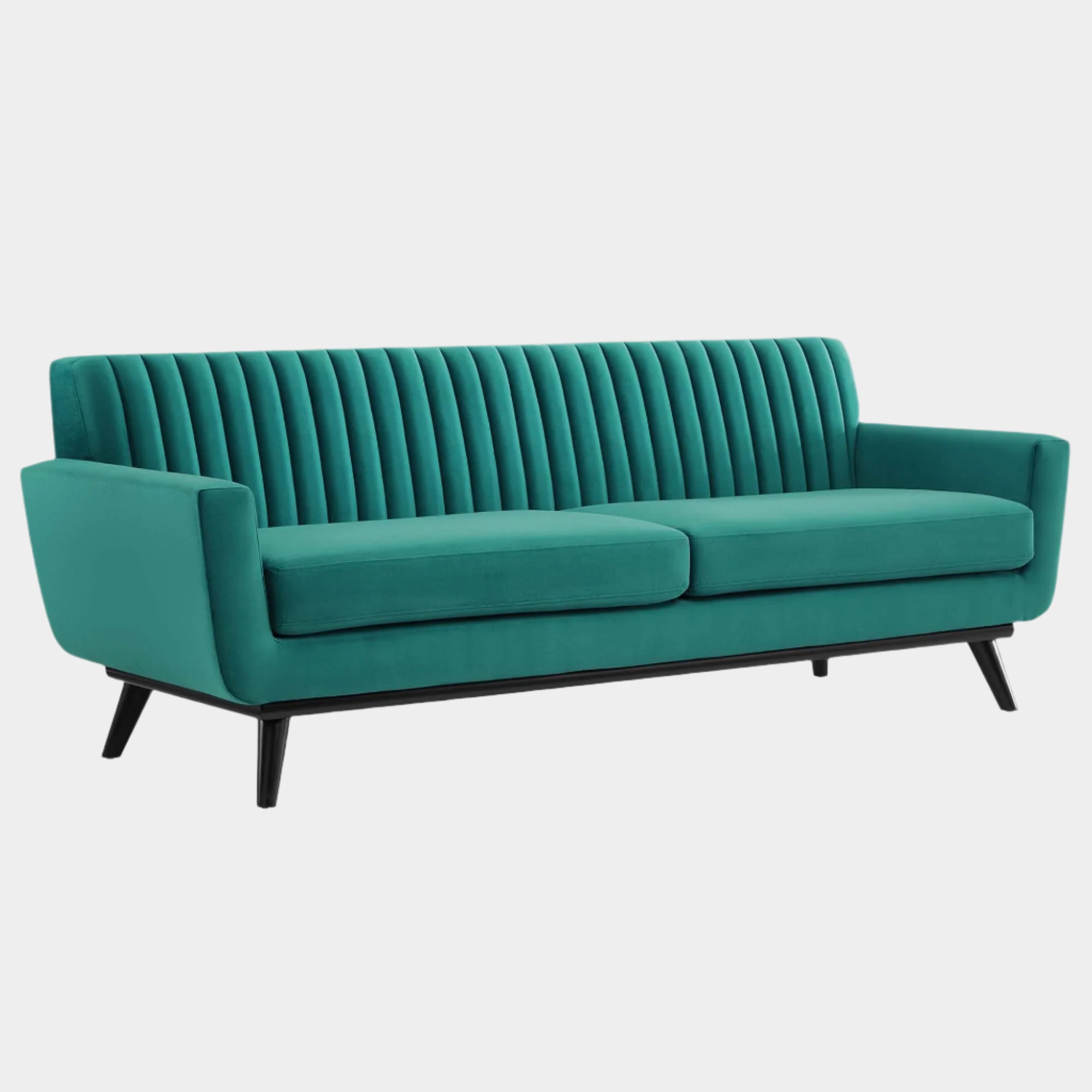 Engage Channel Tufted Performance Velvet Sofa