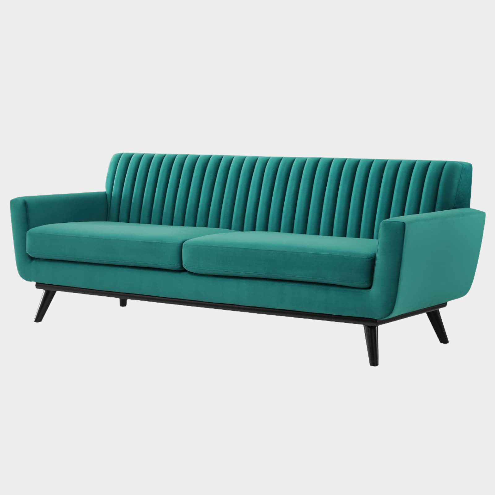 Gage Channel Tufted Velvet Sofa