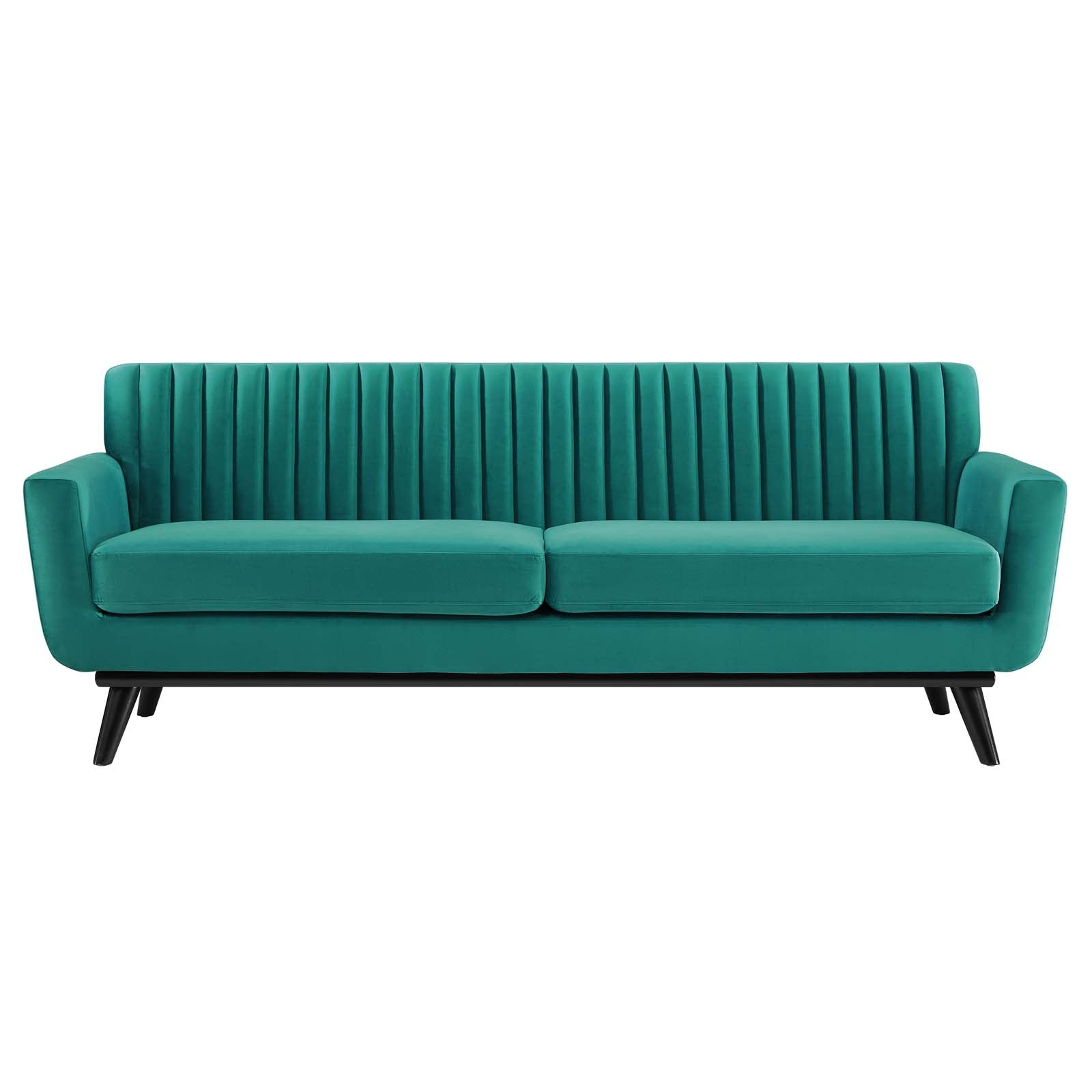 Gage Channel Tufted Velvet Sofa