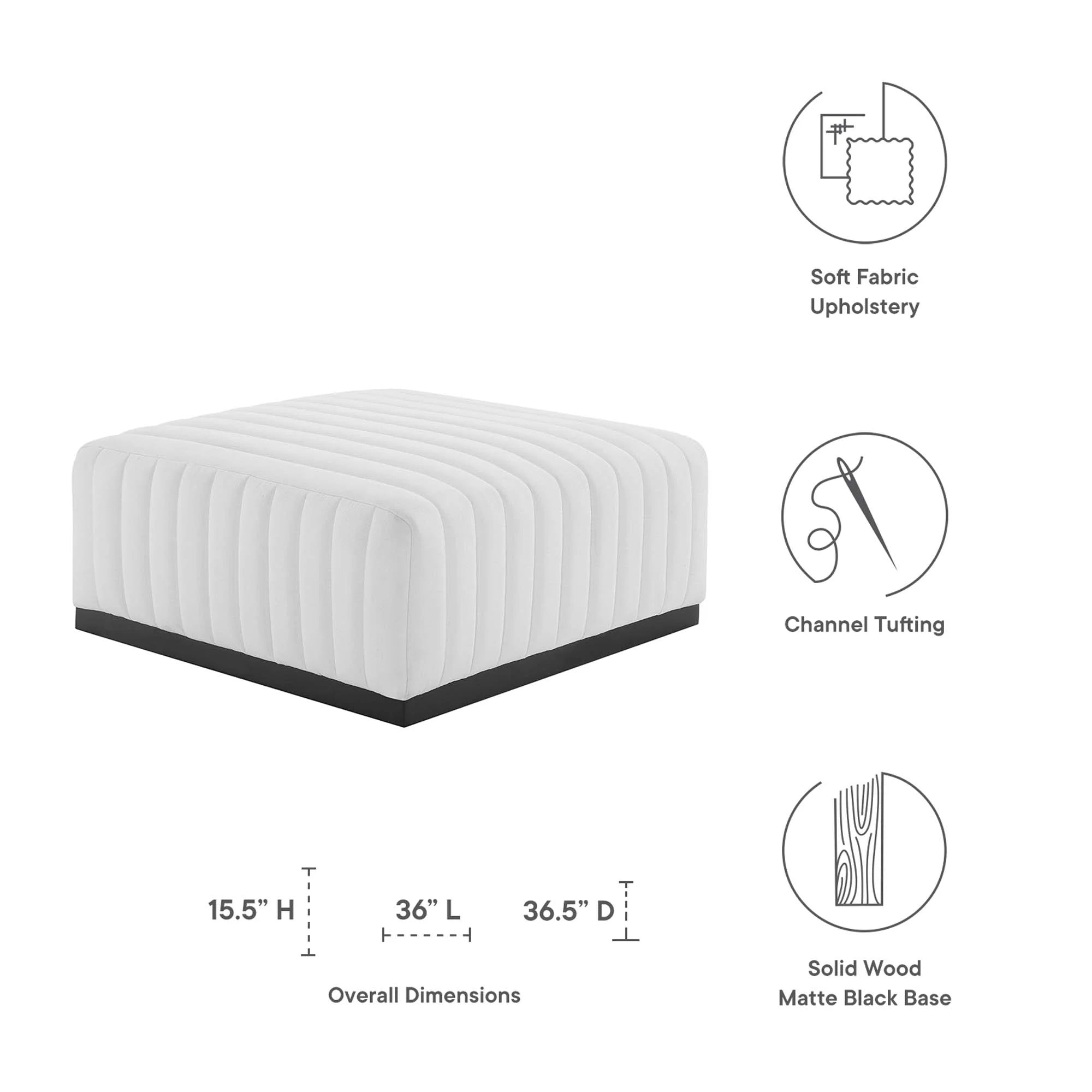 Chaise sans accoudoirs rembourrée en duvet Commix