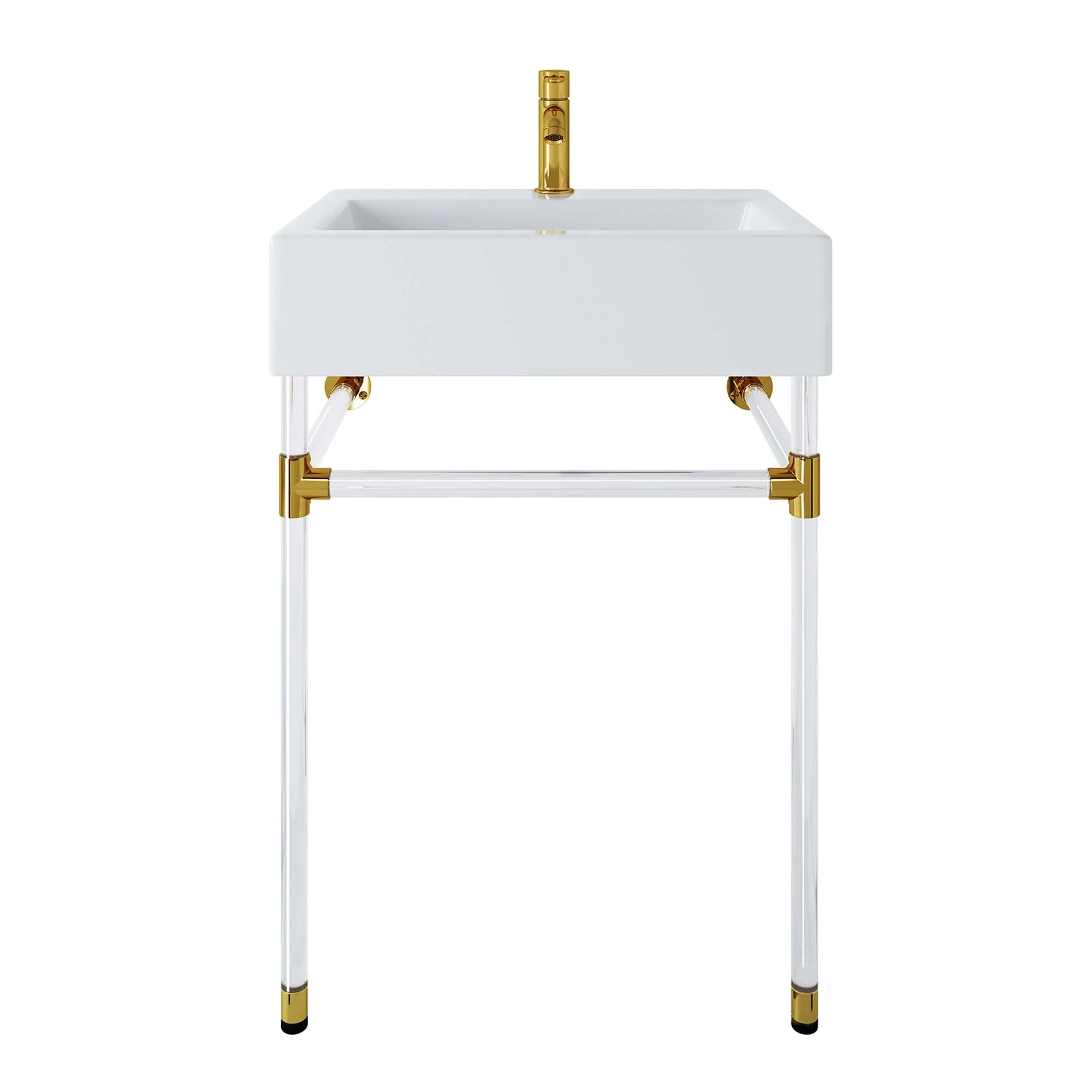 Redeem Acrylic Wall-Mount Bathroom Vanity Basin Included