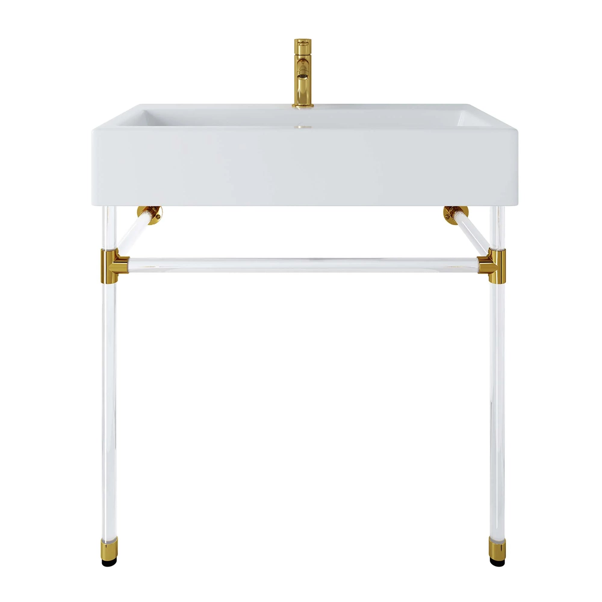 Redeem Acrylic Wall-Mount Bathroom Vanity Basin Included