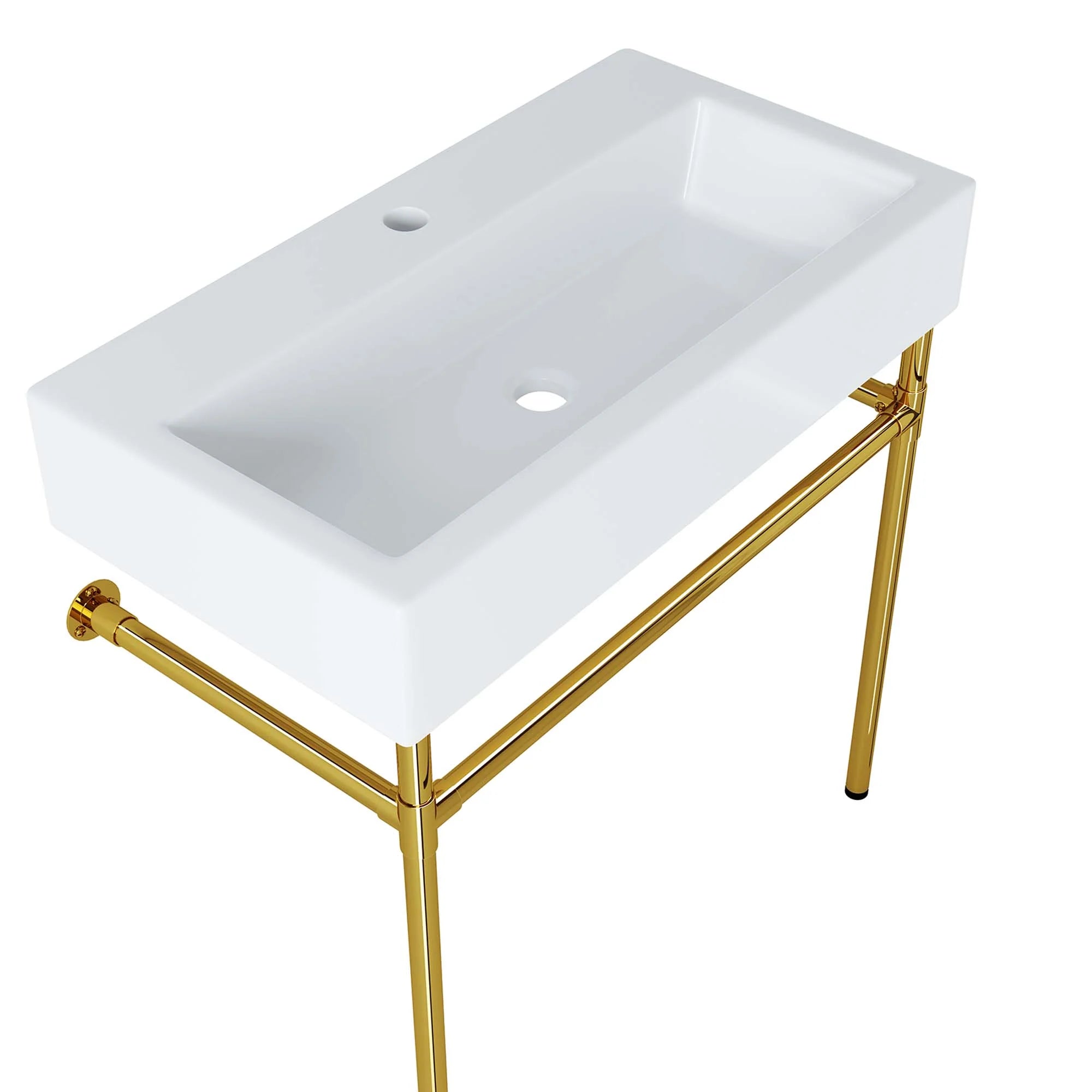 Redeem Acrylic Wall-Mount Bathroom Vanity Basin Included