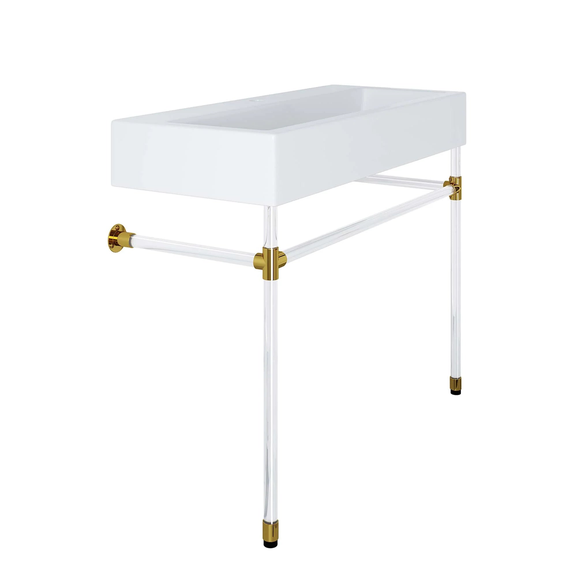 Redeem Acrylic Wall-Mount Bathroom Vanity Basin Included