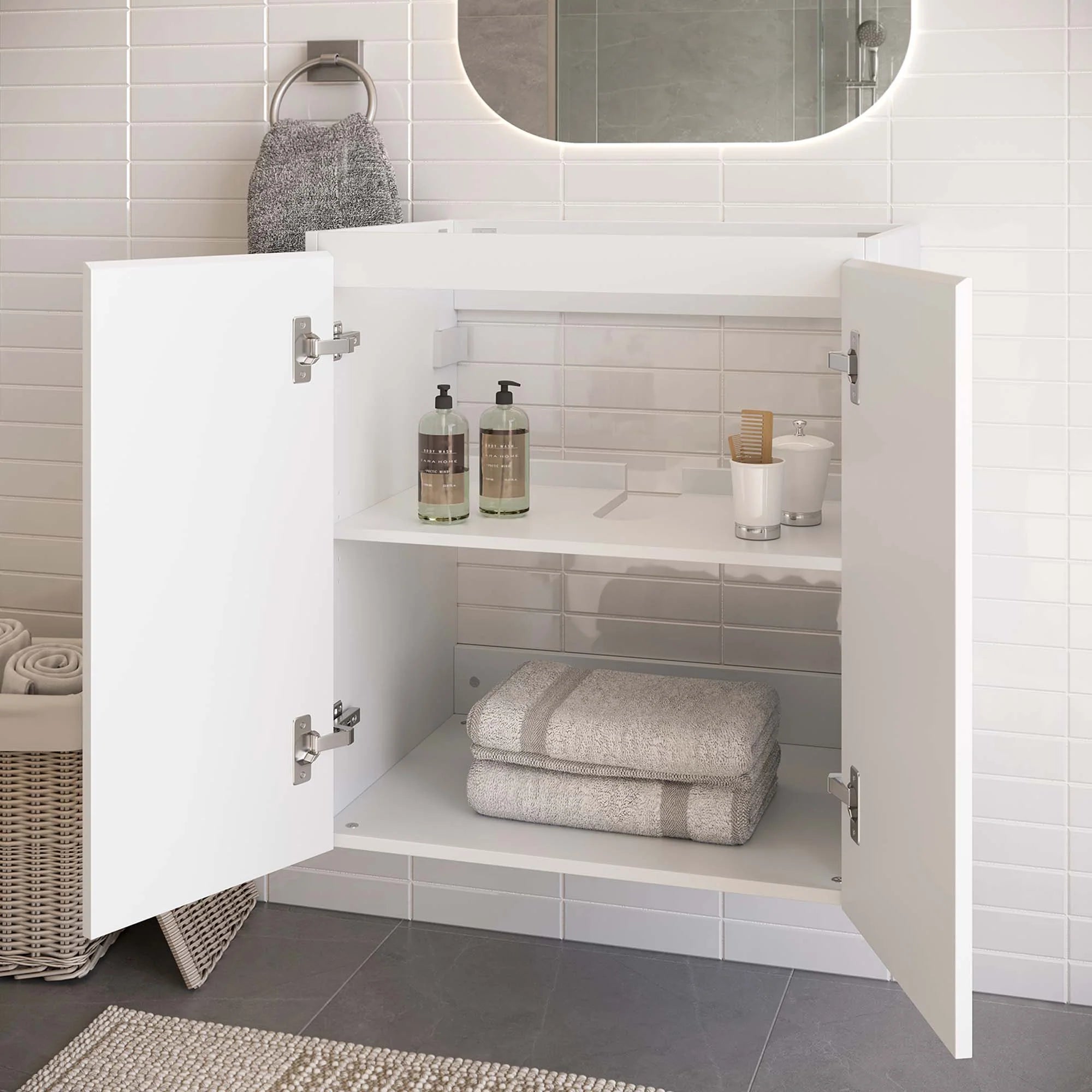 Bryn Wall-Mount Bathroom Cabinet Basin Not Included