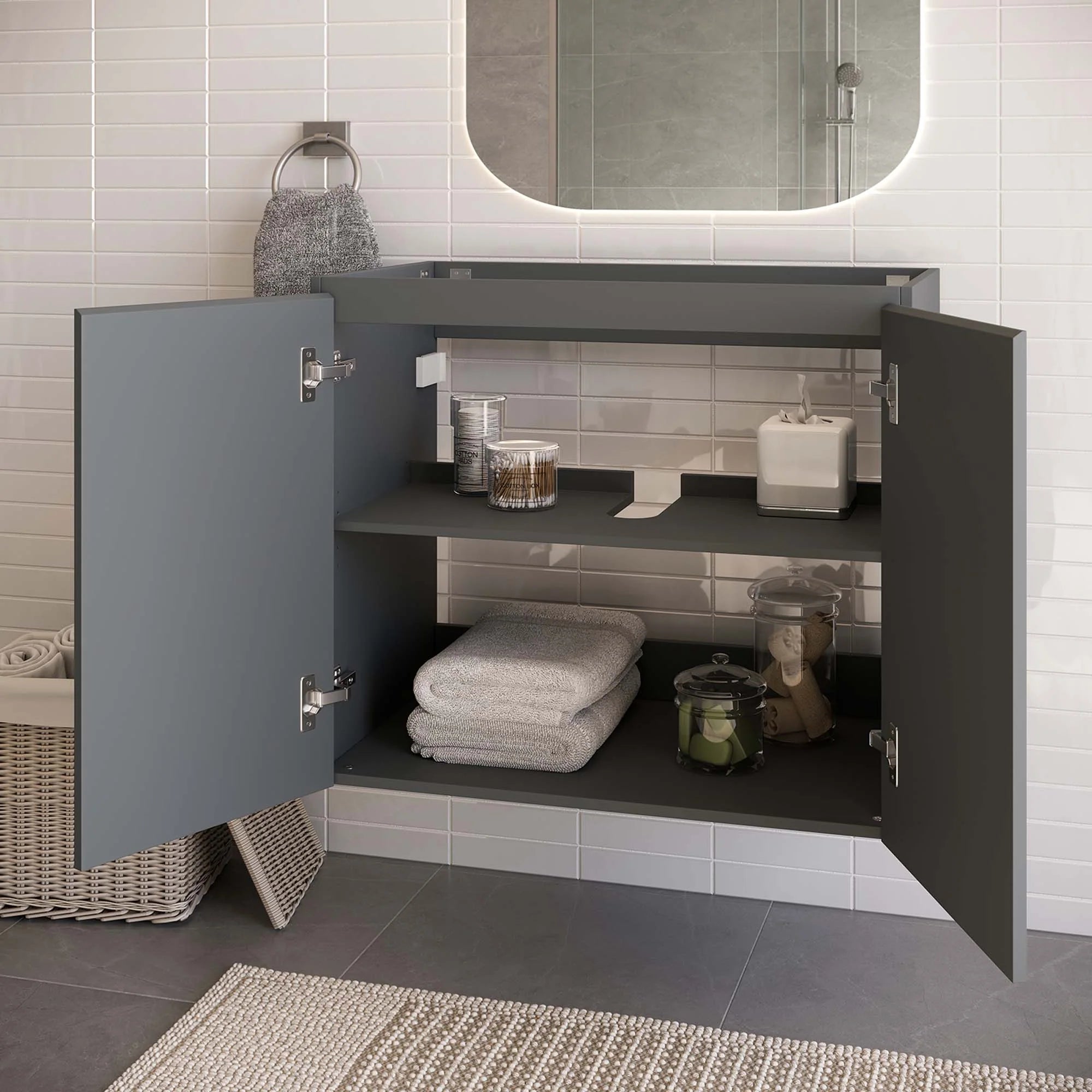 Bryn Wall-Mount Bathroom Cabinet Basin Not Included