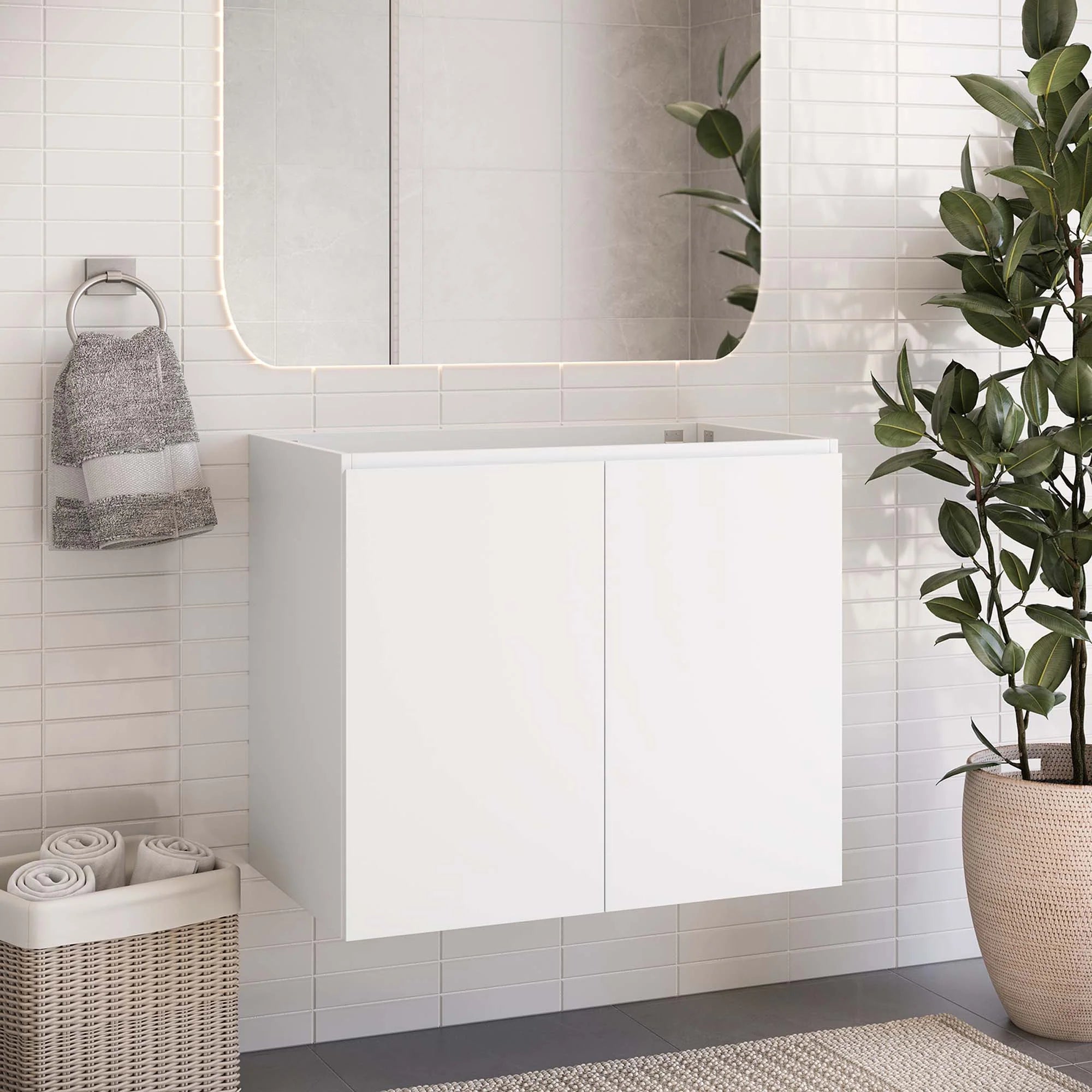 Bryn Wall-Mount Bathroom Cabinet Basin Not Included