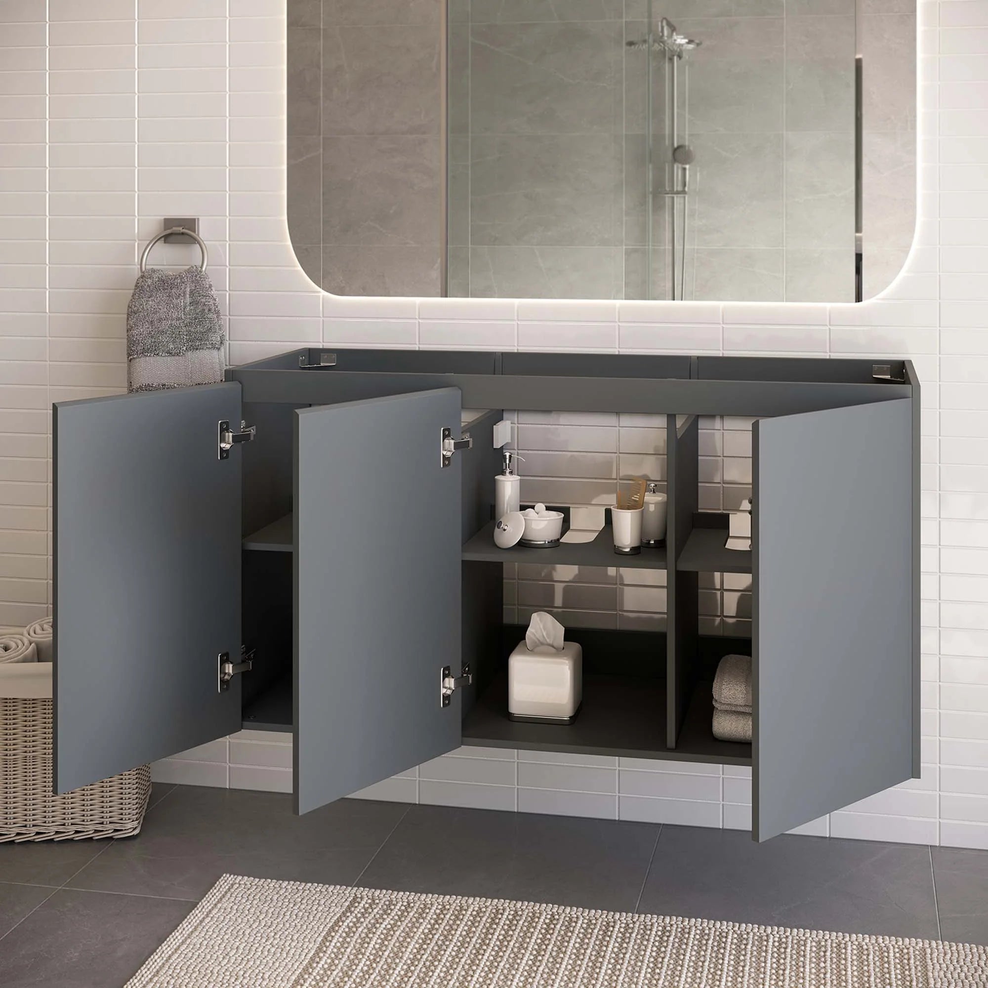 Bryn Wall-Mount Bathroom Cabinet Basin Not Included