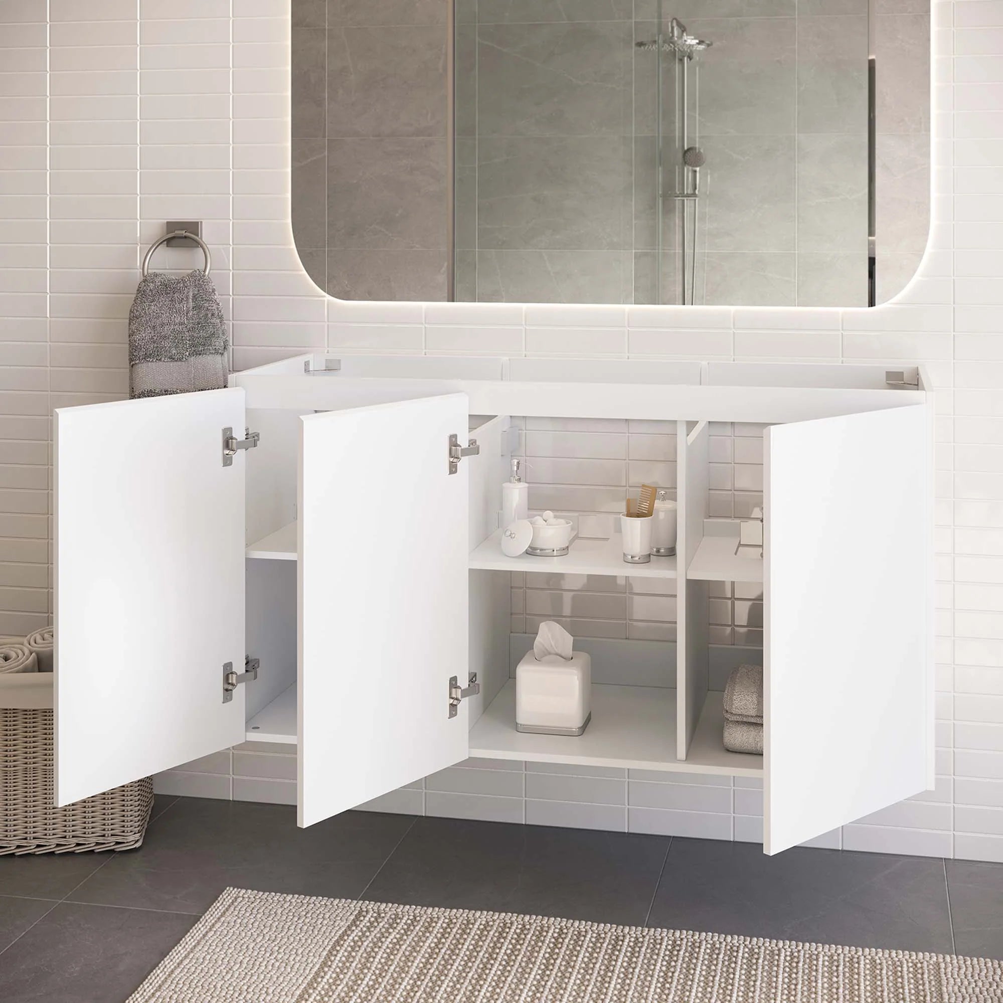 Bryn Wall-Mount Bathroom Cabinet Basin Not Included