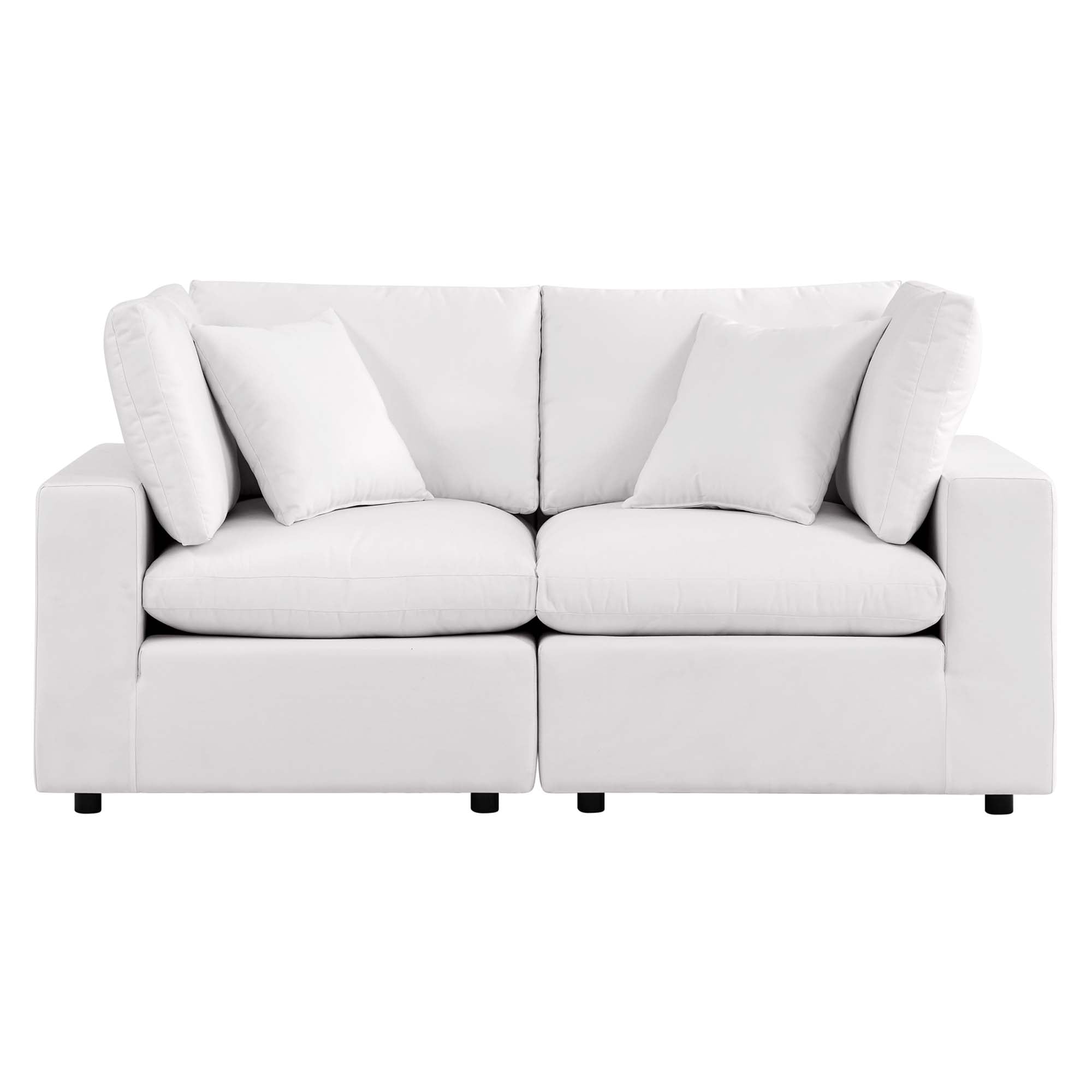 Commix Overstuffed Outdoor Patio Loveseat