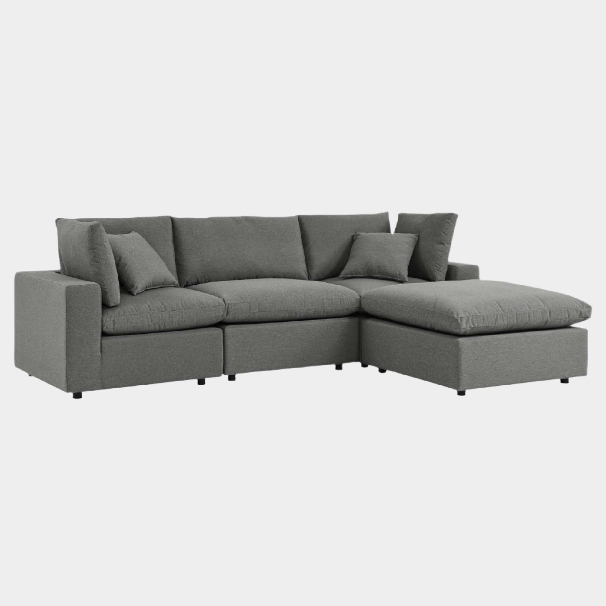 Commix 4-Piece Outdoor Patio Sectional Sofa