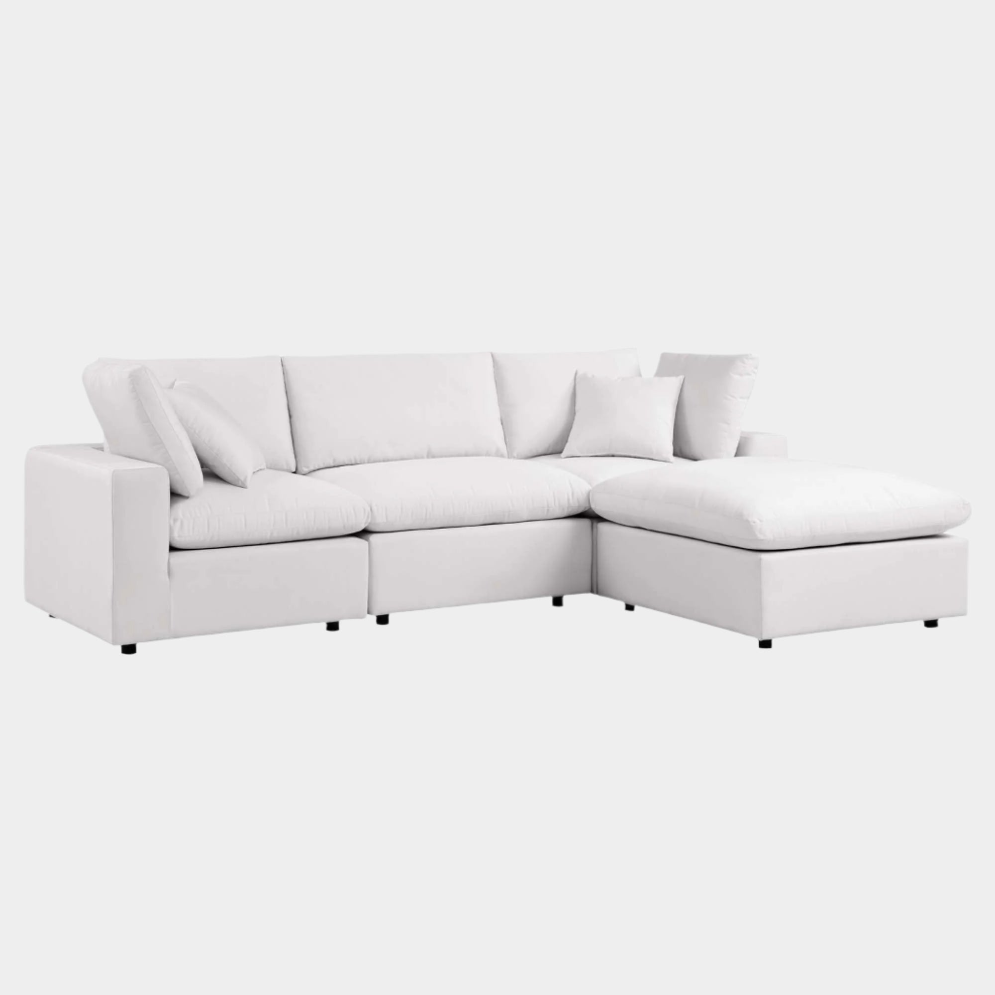 Commix 4-Piece Outdoor Patio Sectional Sofa