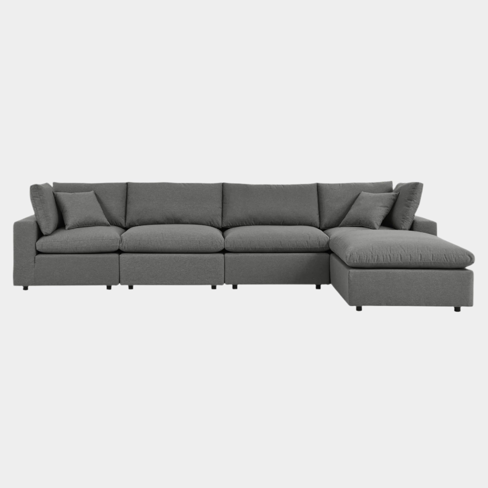 Commix 5-Piece Outdoor Patio Sectional Sofa