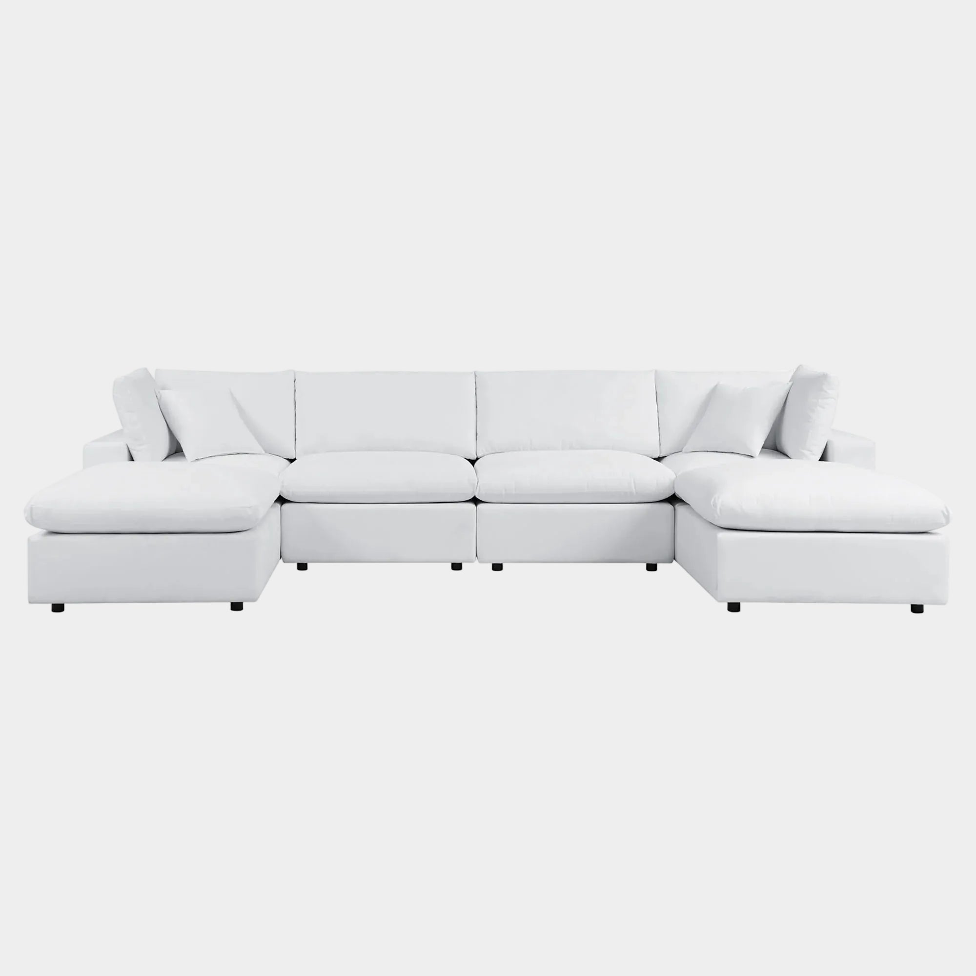 Commix 6-Piece Sunbrella® Outdoor Patio Sectional Sofa in White