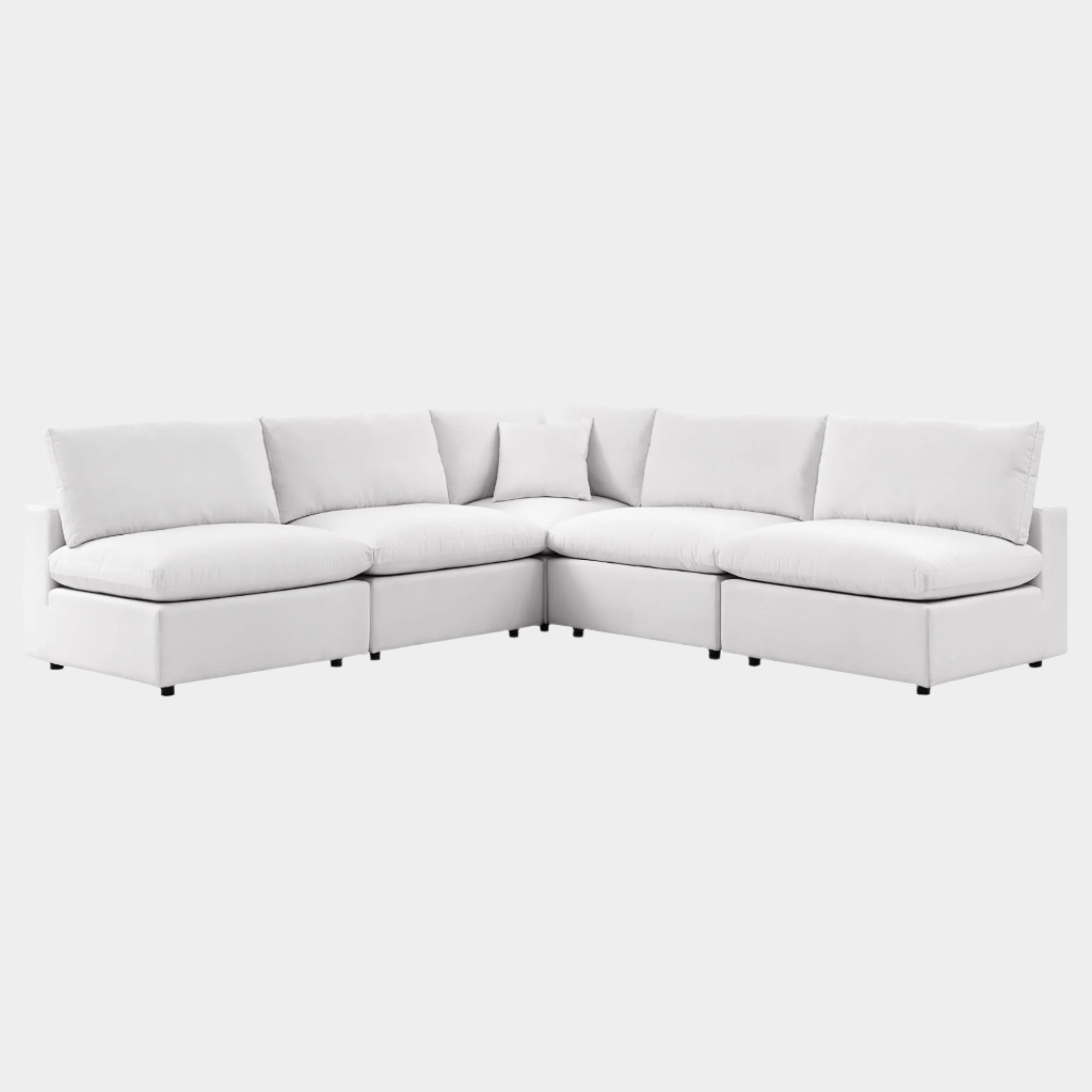 Commix 5-Piece Outdoor Patio Sectional Sofa