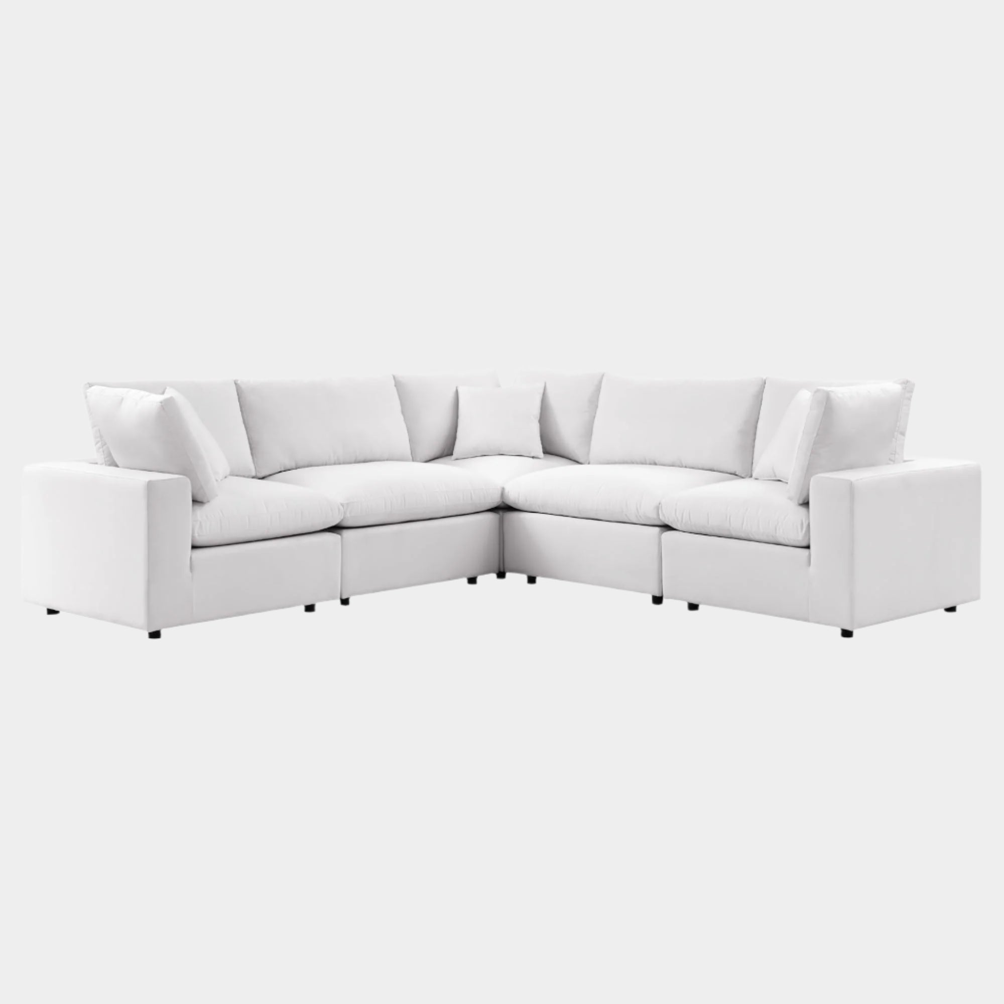 Commix 5-Piece Outdoor Patio Sectional Sofa