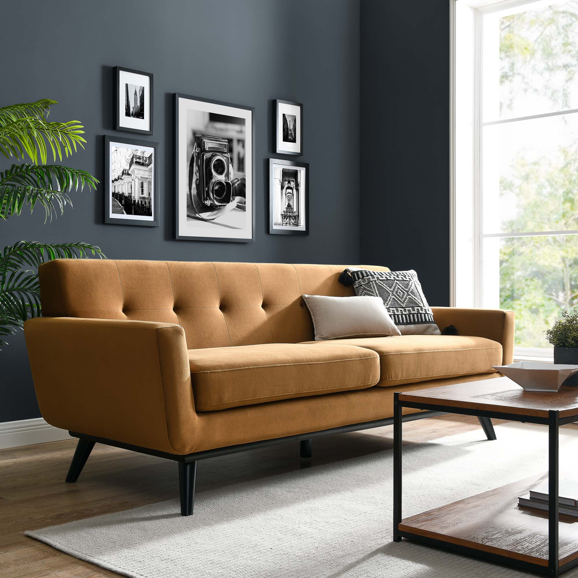 Engage Performance Velvet Sofa