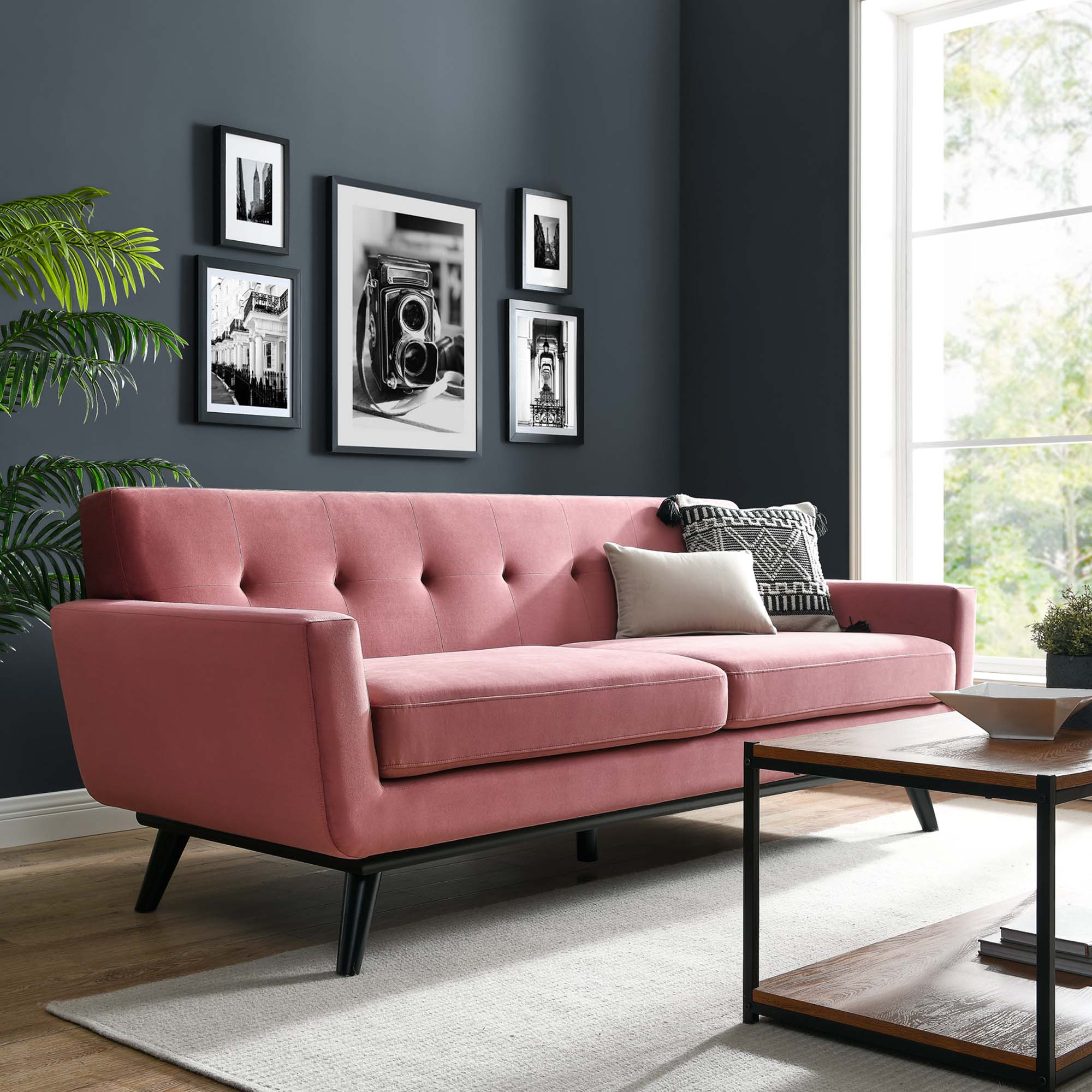 Engage Performance Velvet Sofa