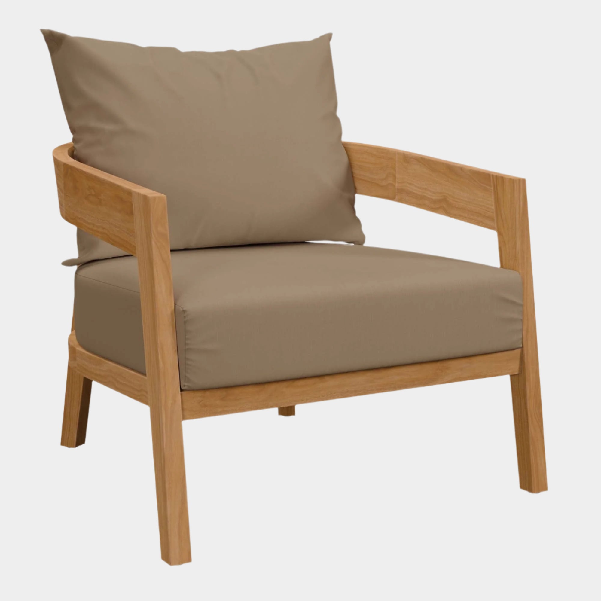 Brisbane Teak Wood Outdoor Patio Armchair