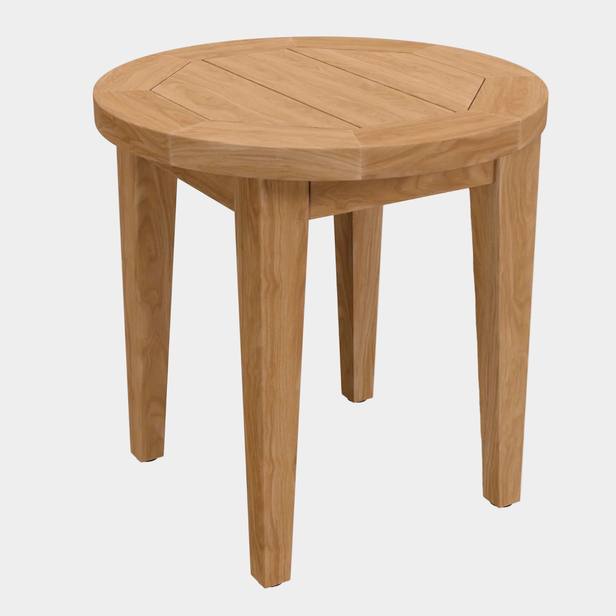 Table d'appoint d'extérieur en bois de teck Brisbane en couleur naturelle 