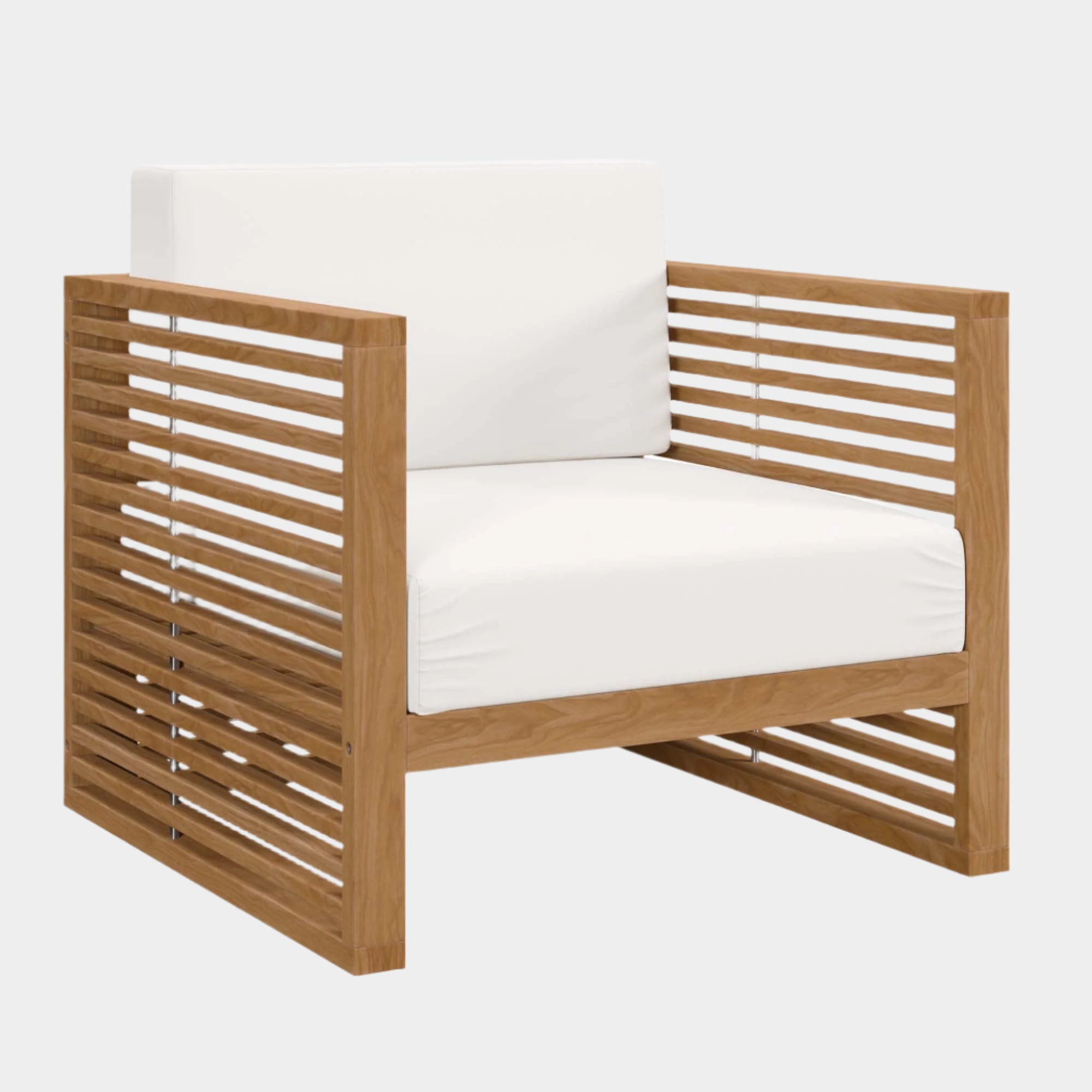 Carlsbad Teak Wood Outdoor Patio Armchair