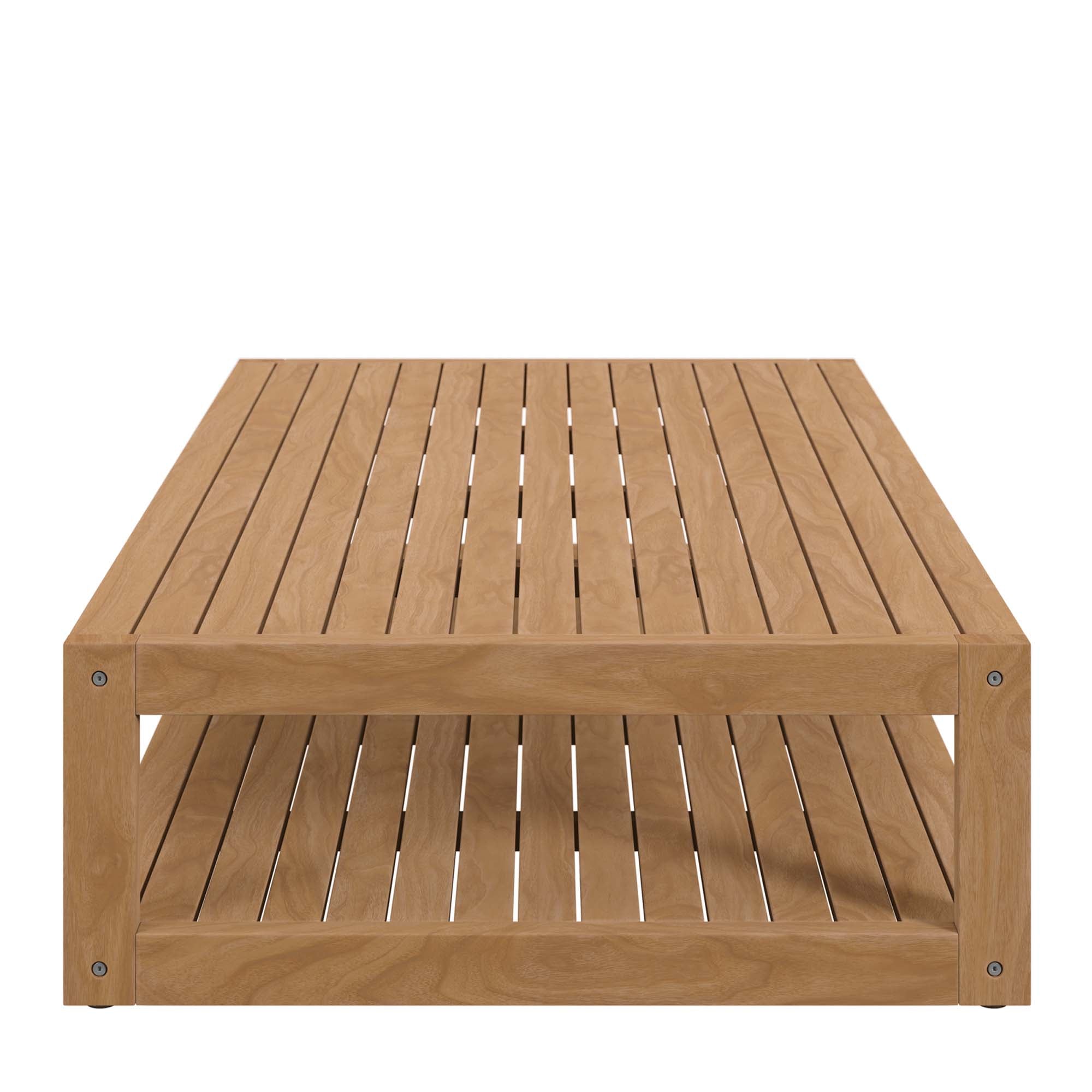 Carlsbad Teak Wood Outdoor Patio Coffee Table in Natural