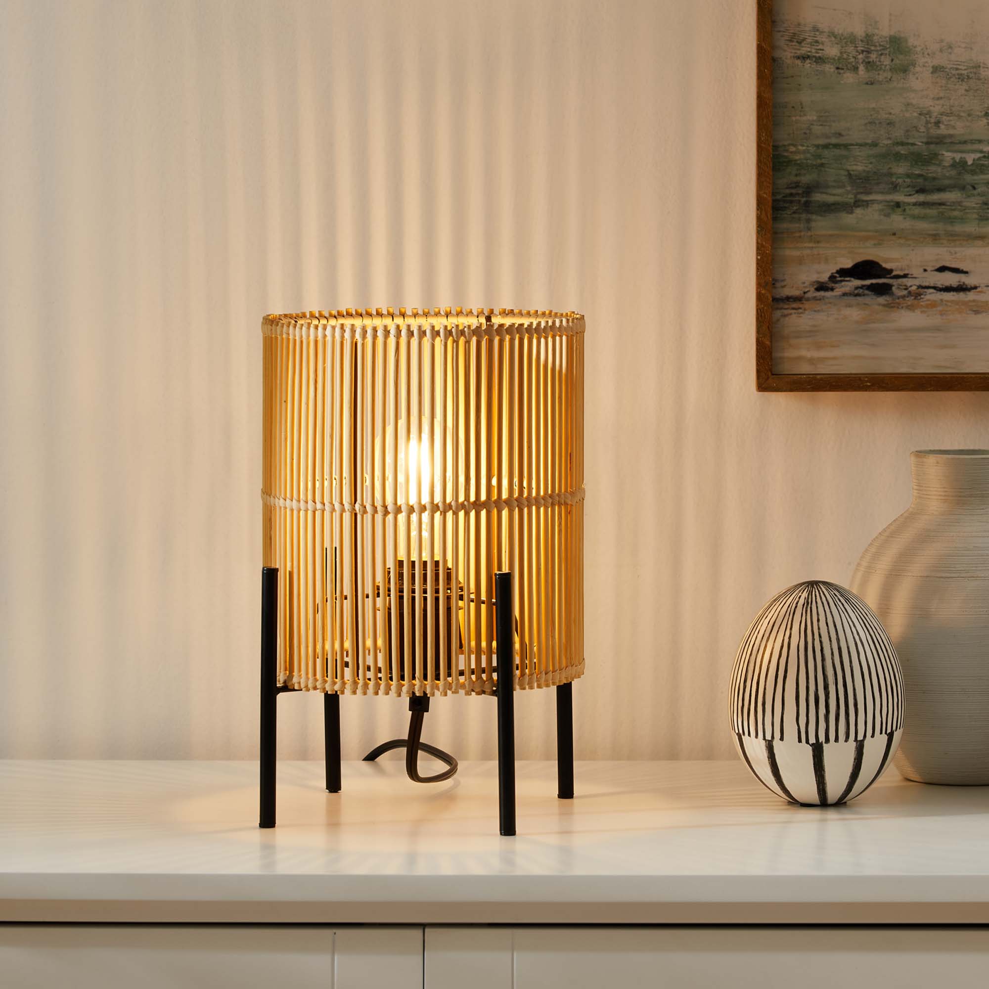 Casen Bamboo Table Lamp in Natural