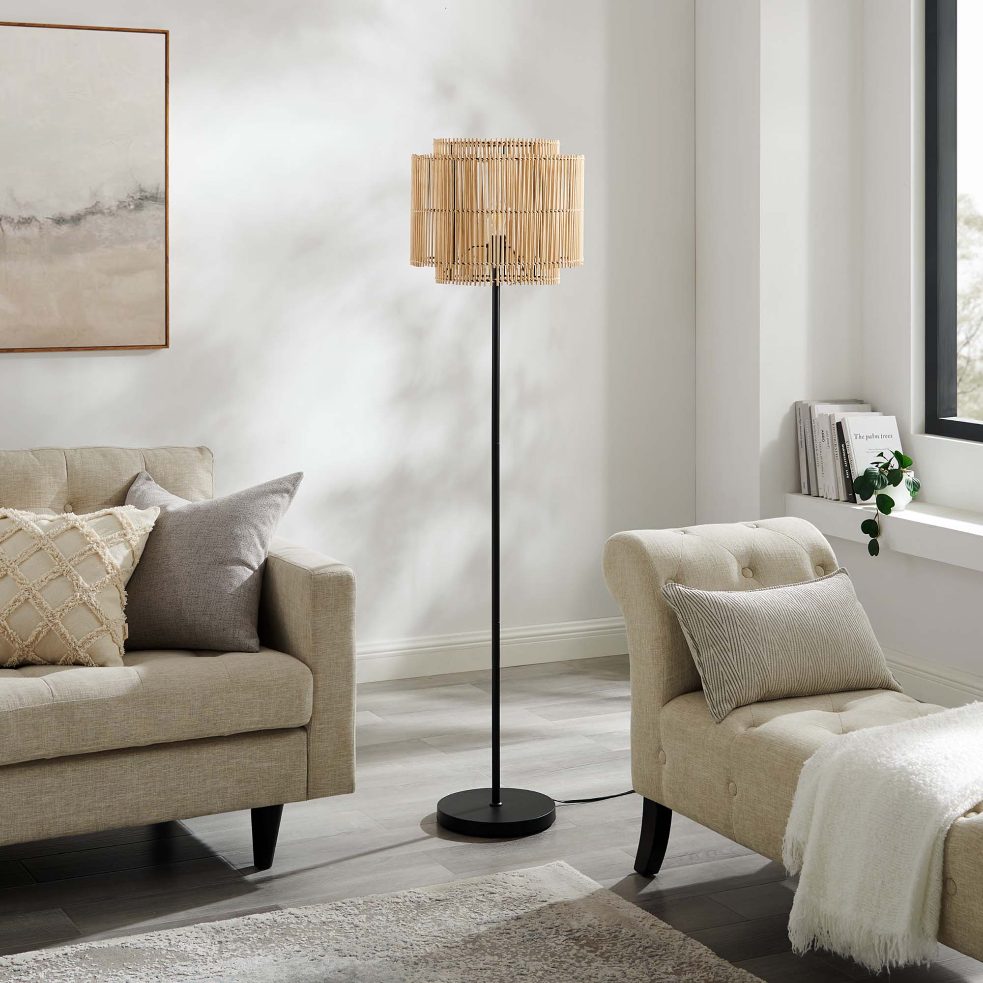 Nourish Bamboo Floor Lamp in Natural