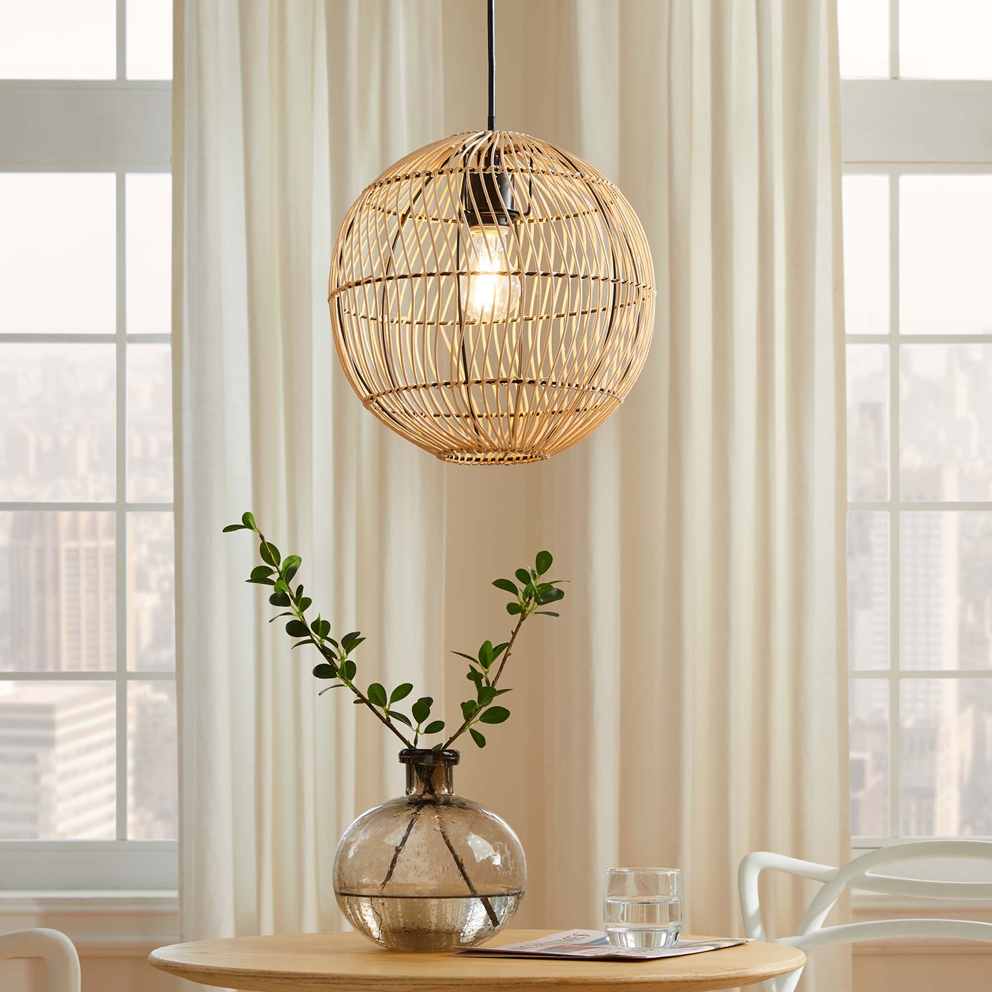 Nurture Rattan Pendant Light in Natural