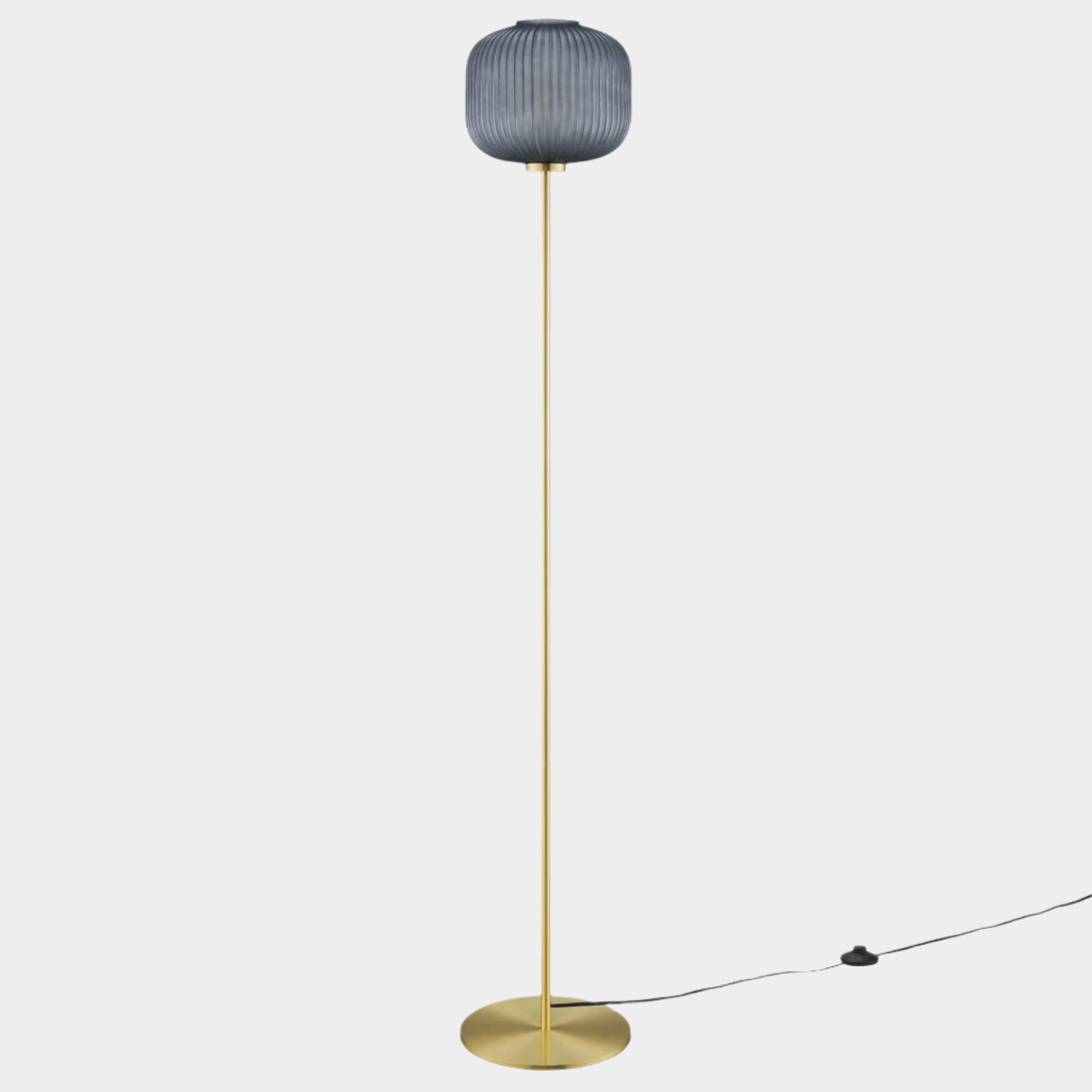 Reprise Glass Sphere Glass and Metal Floor Lamp