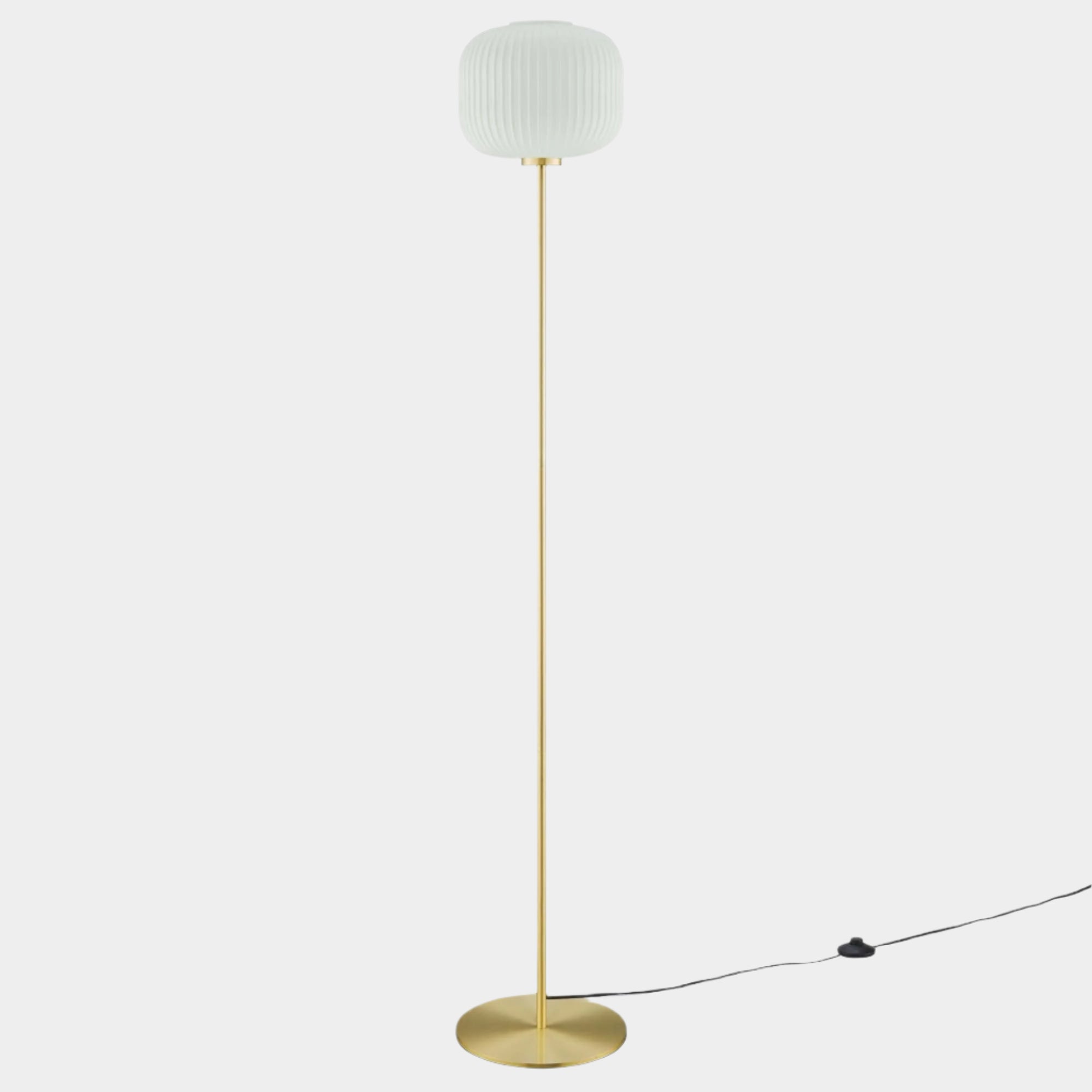 Reprise Glass Sphere Glass and Metal Floor Lamp