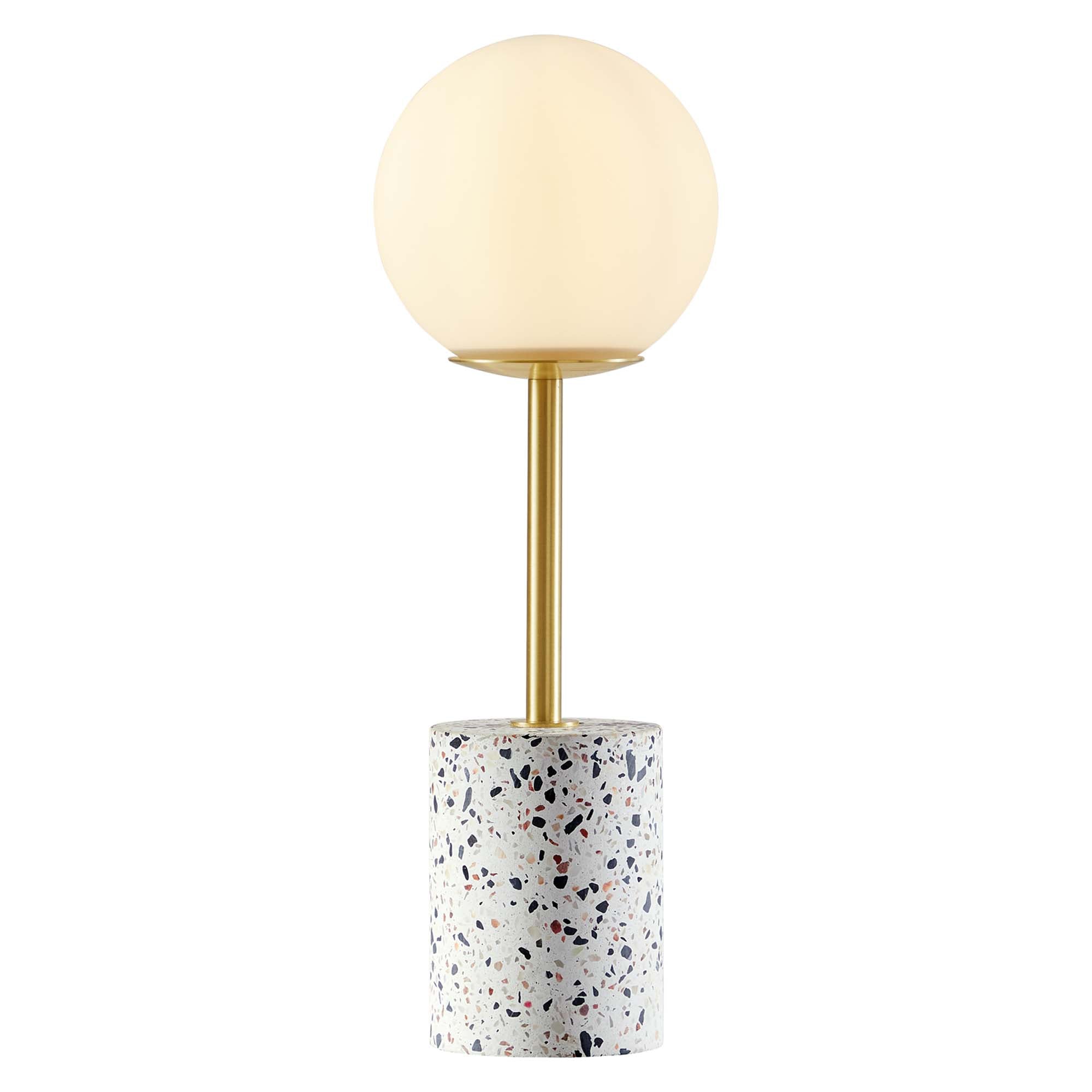 Lampe de table Logic Terrazzo en blanc