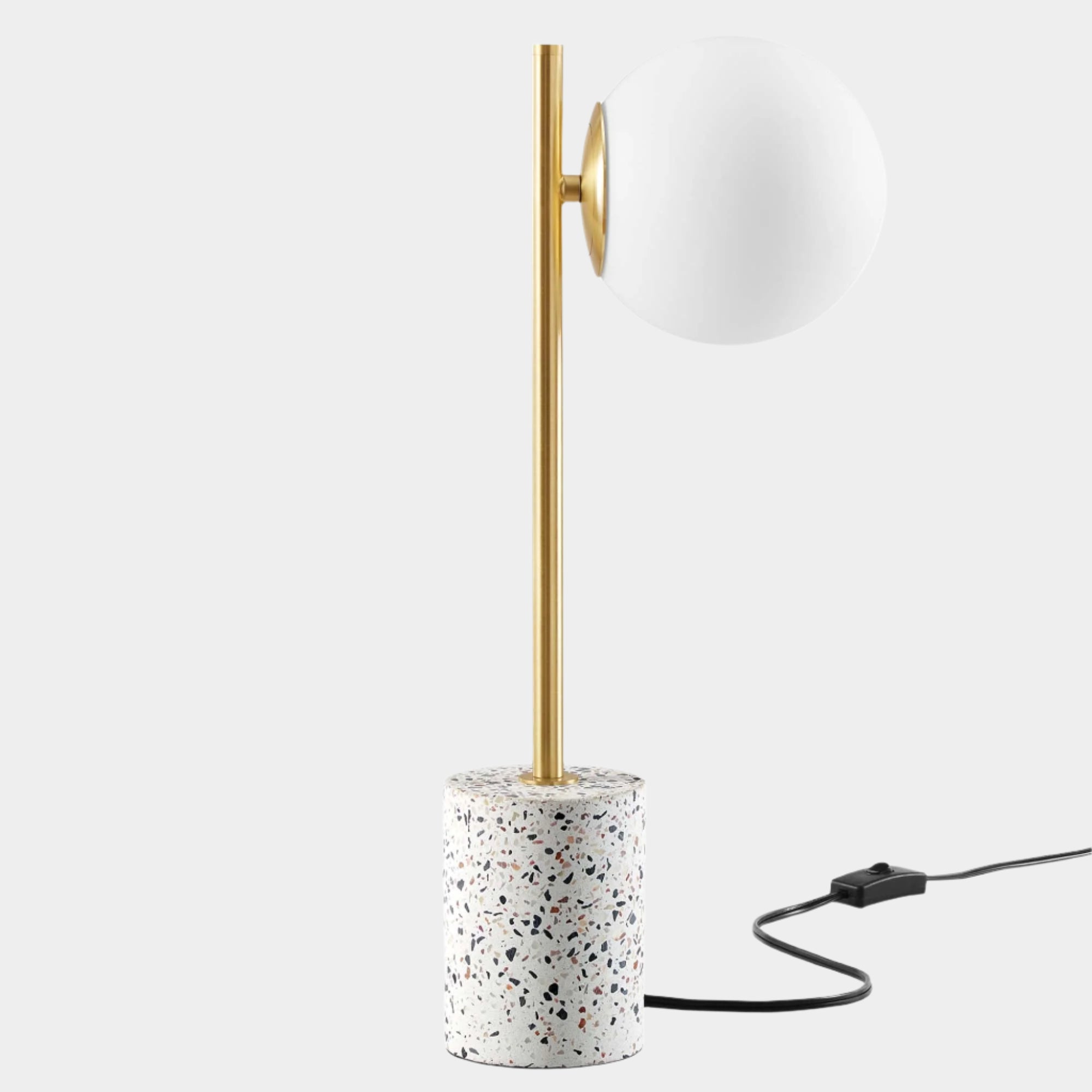 Logic Terrazzo Table Lamp in White